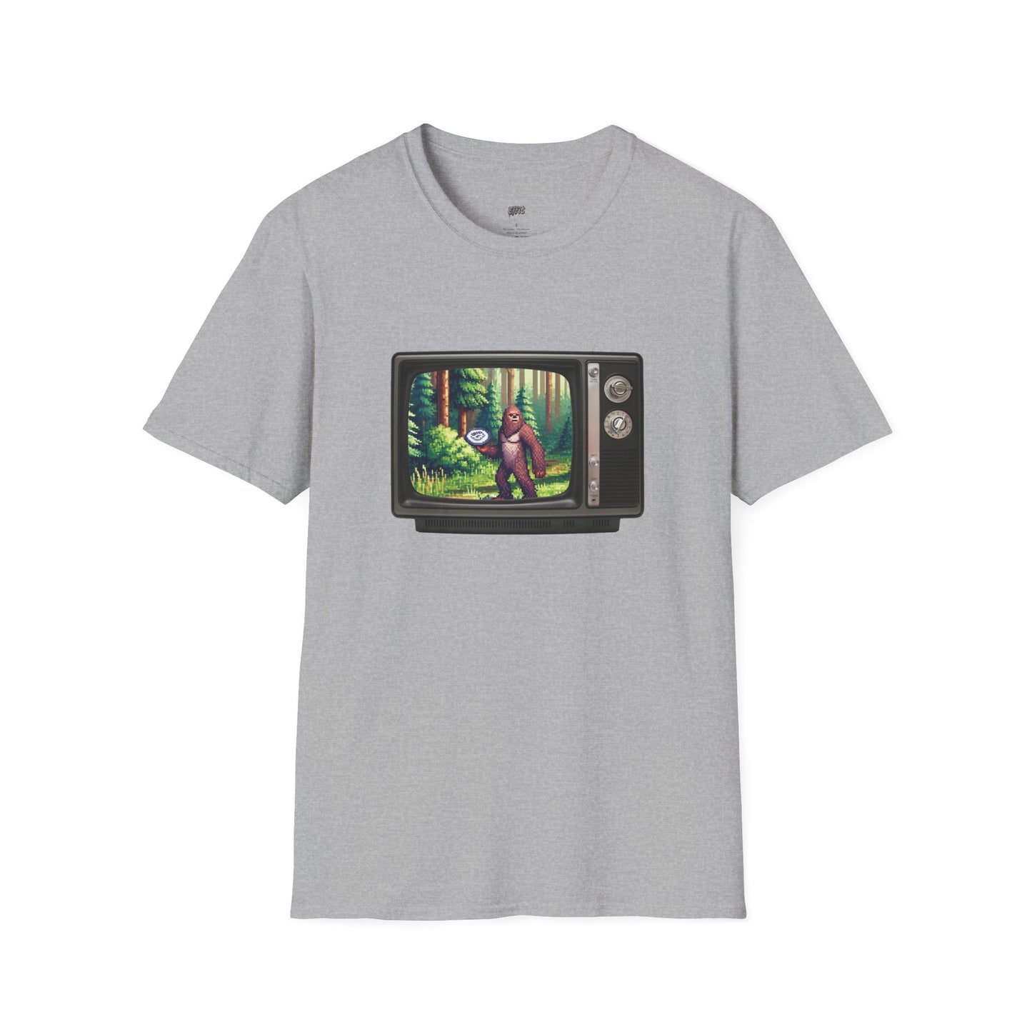 TV Video Game Sasquatch Disc Golf Men's Basic T-Shirt