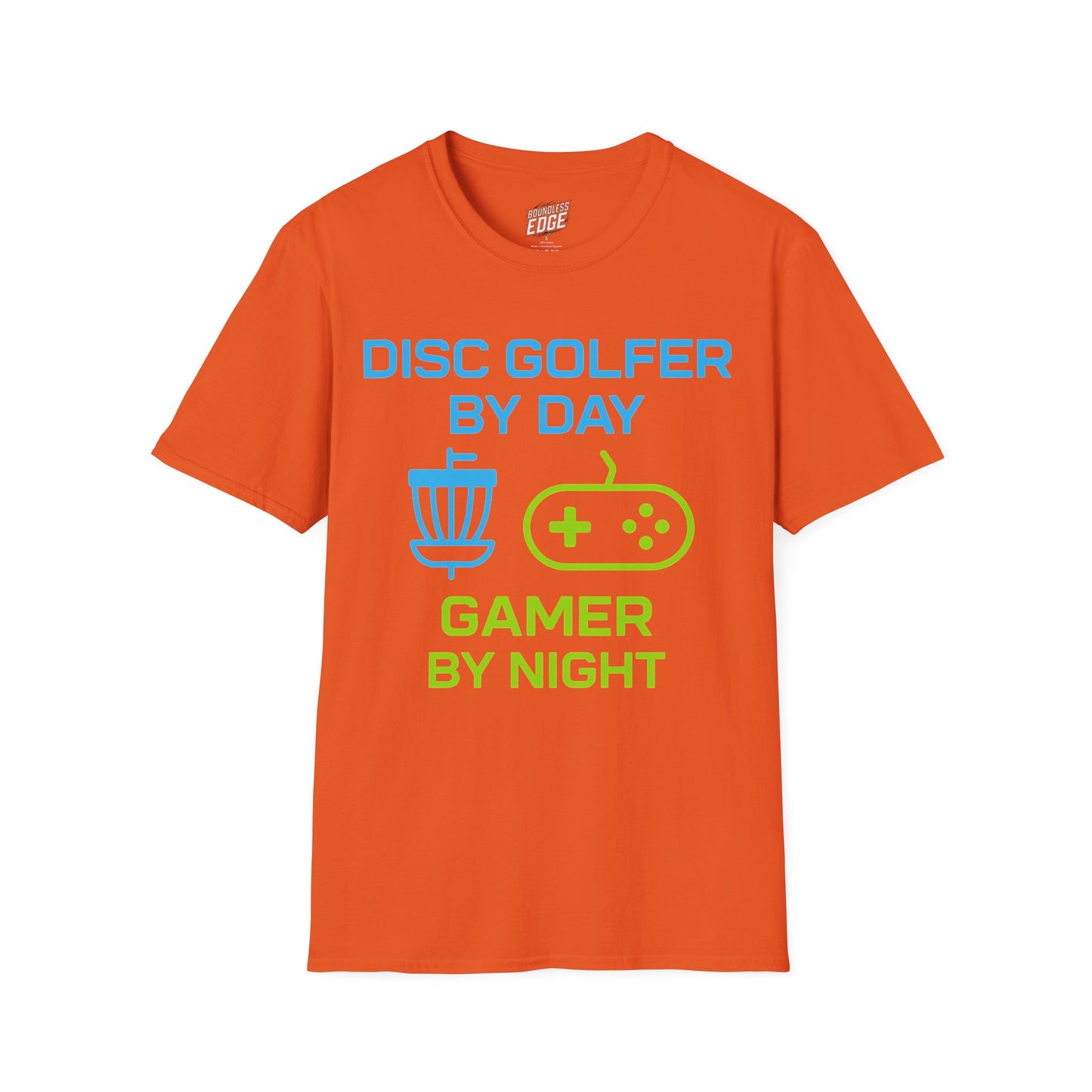 Disc Golfer by Day, Gamer by Night Disc Golf Men's Basic T-Shirt