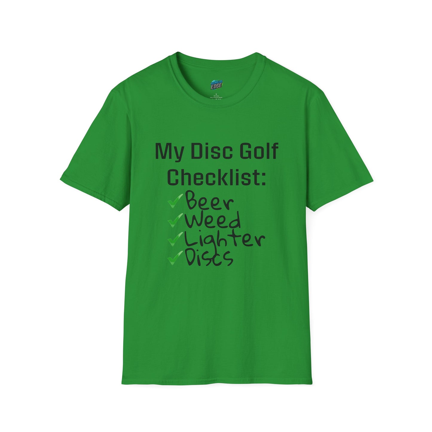 My Disc Golf Checklist Disc Golf Humor Men's Basic T-Shirt