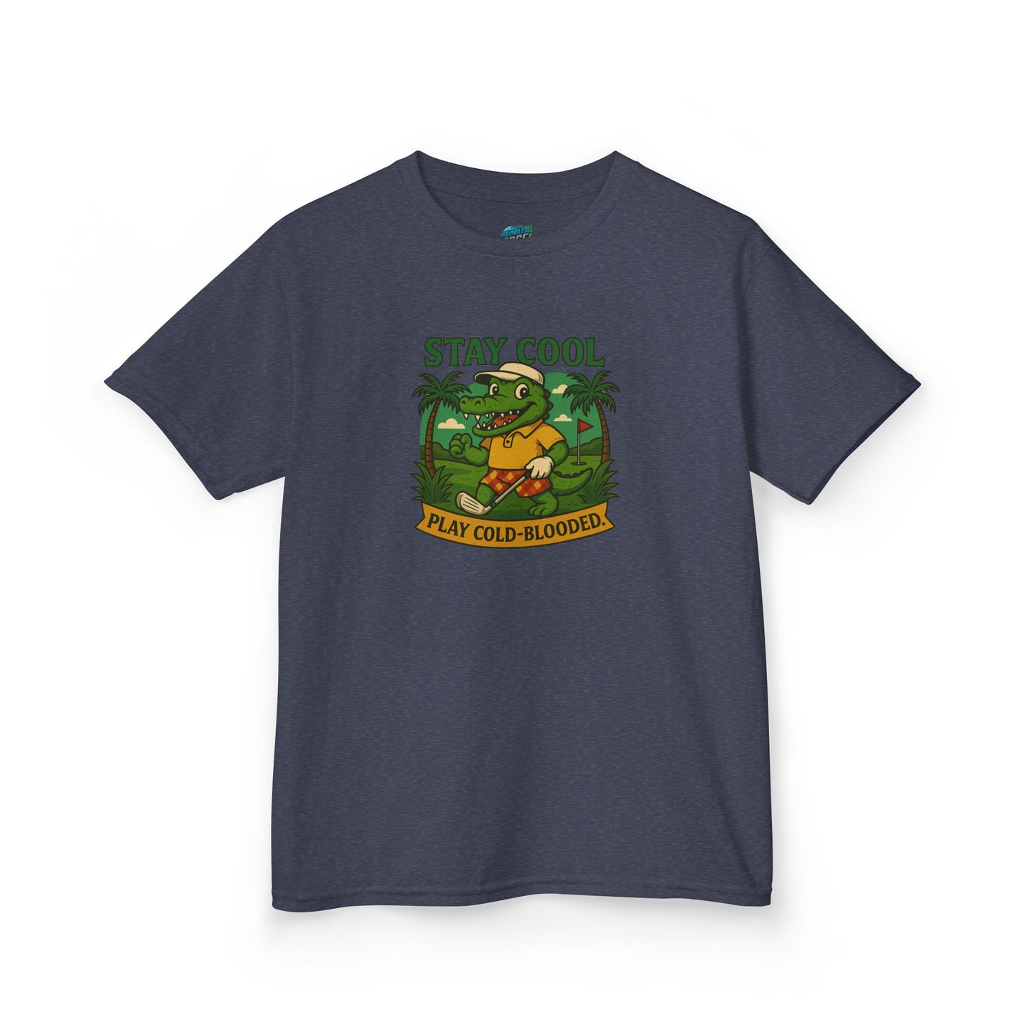 Stay Cool. Play Cold-Blooded Gator Golf Boys' Heavy Cotton T-Shirt