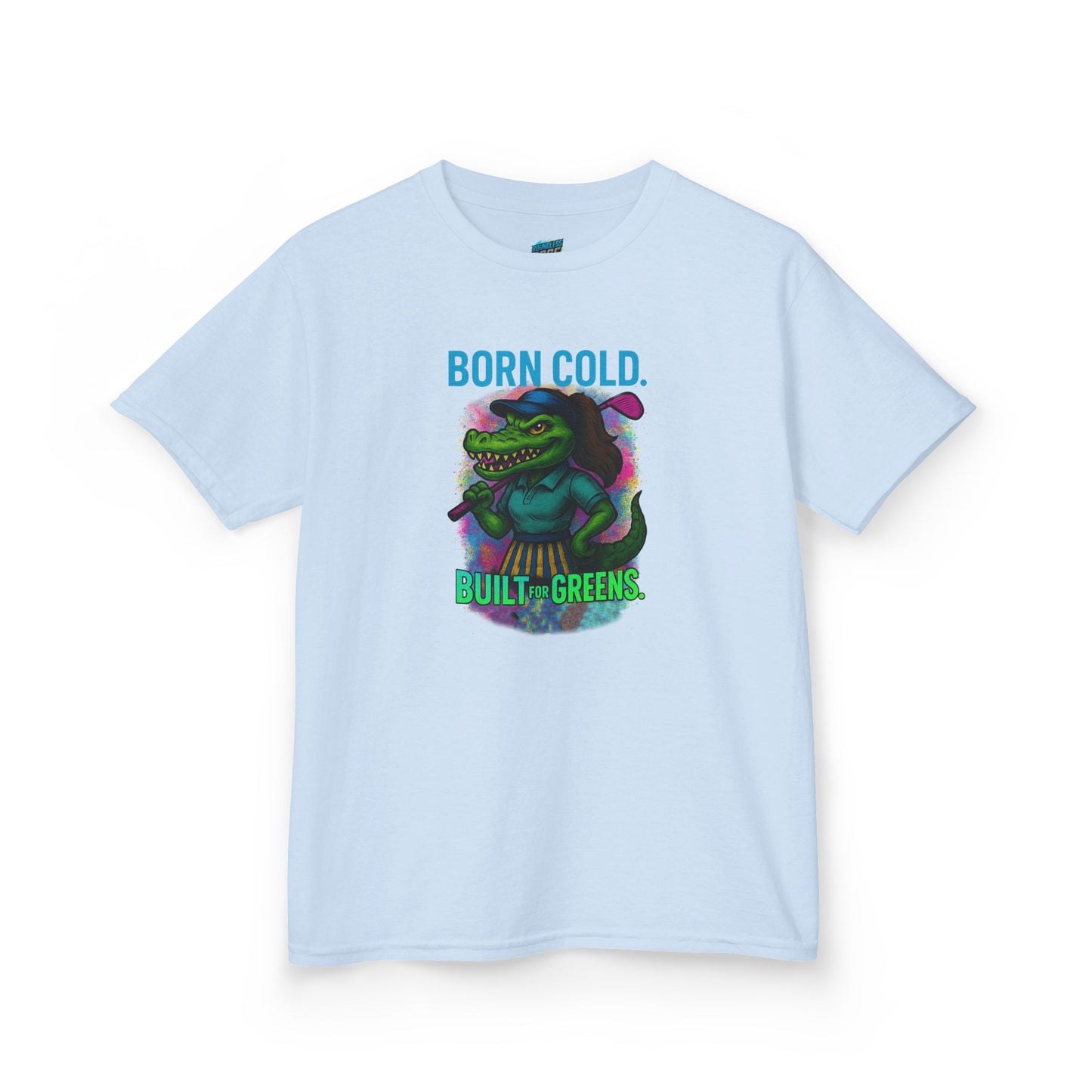 Born Cold. Built For Greens. Gator Golf Girls' Heavy Cotton T-Shirt