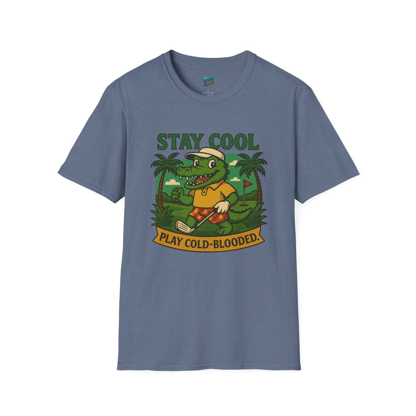 Stay Cool. Play Cold-Blooded Gator Golf Men's Basic T-Shirt