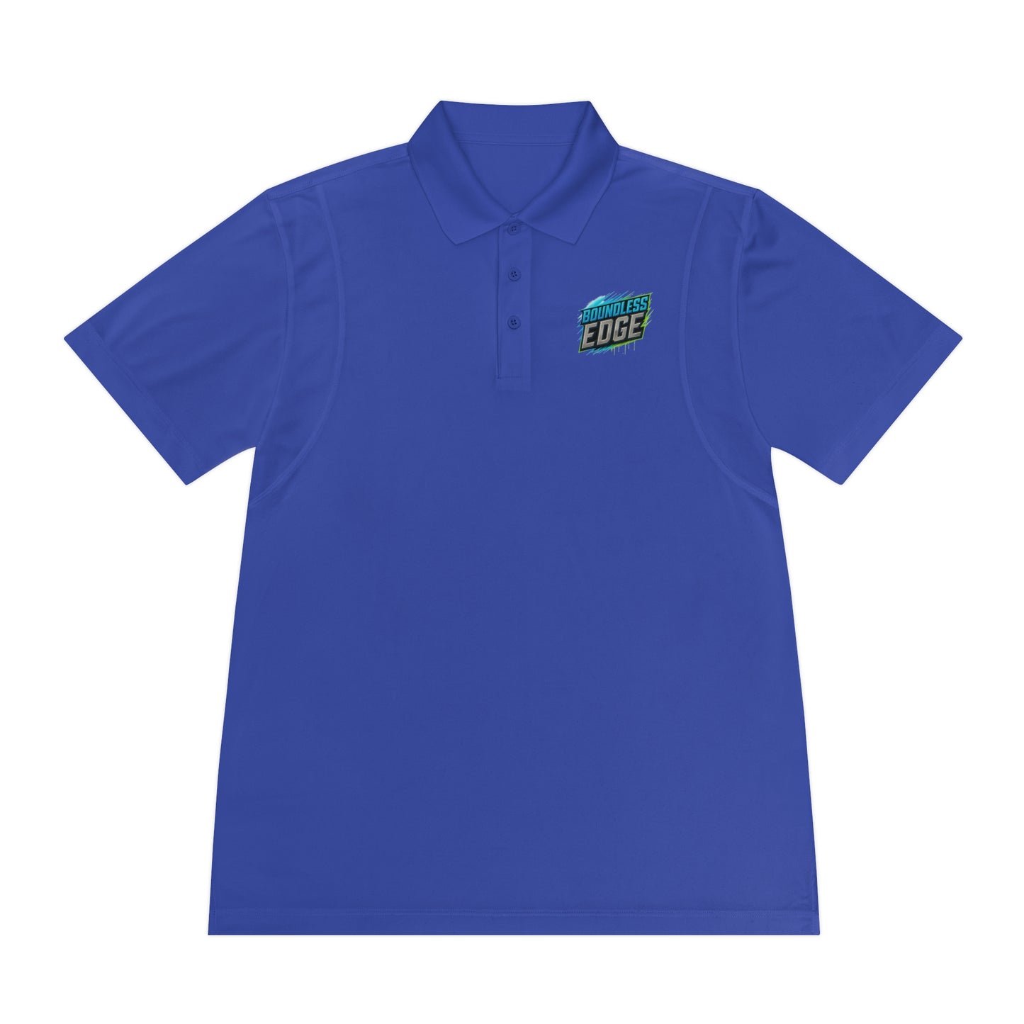 Boundless Edge Disc Golf Men's Sport Polo Premium T-Shirt