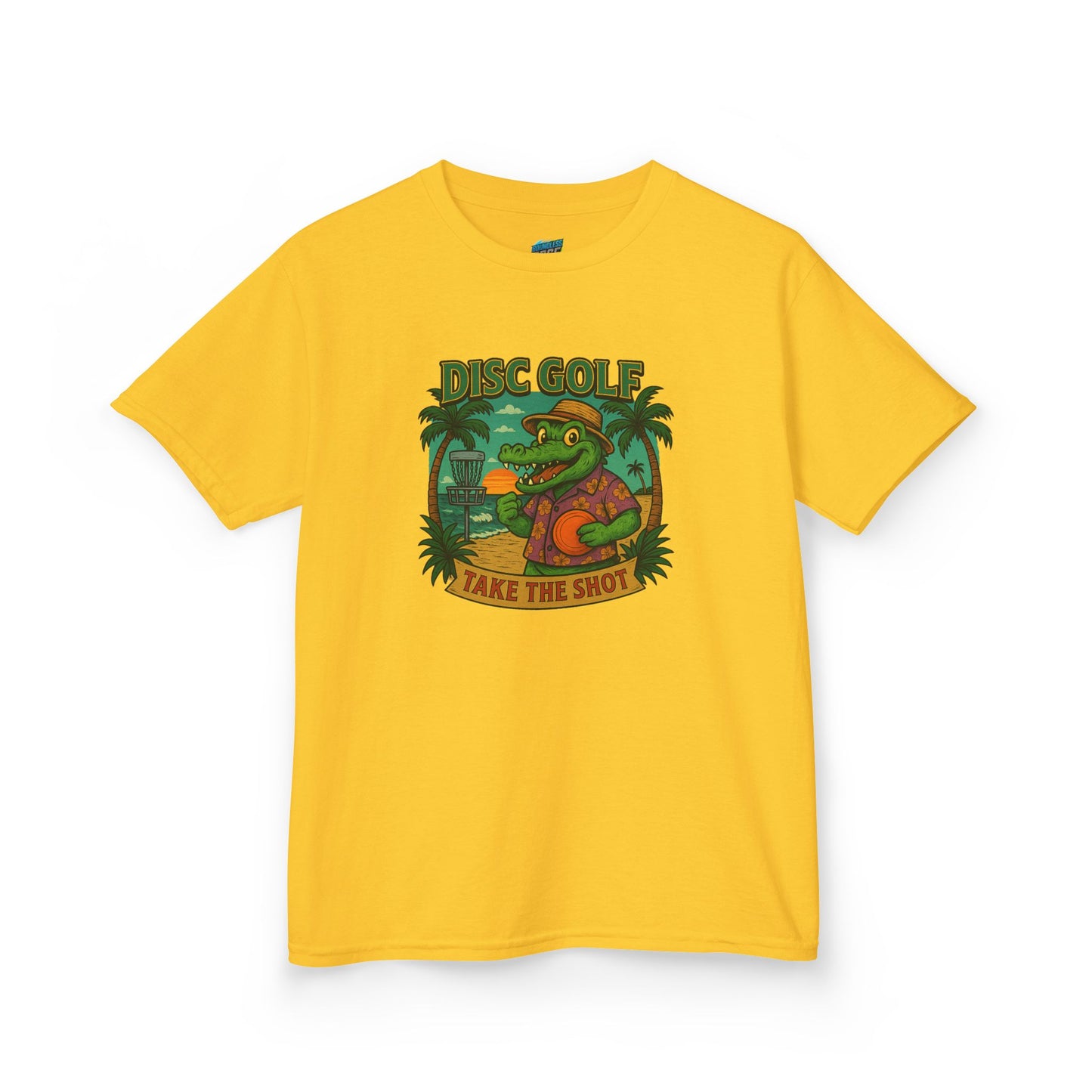 Take the Shot Disc Golf Gator Boys' Heavy Cotton T-Shirt