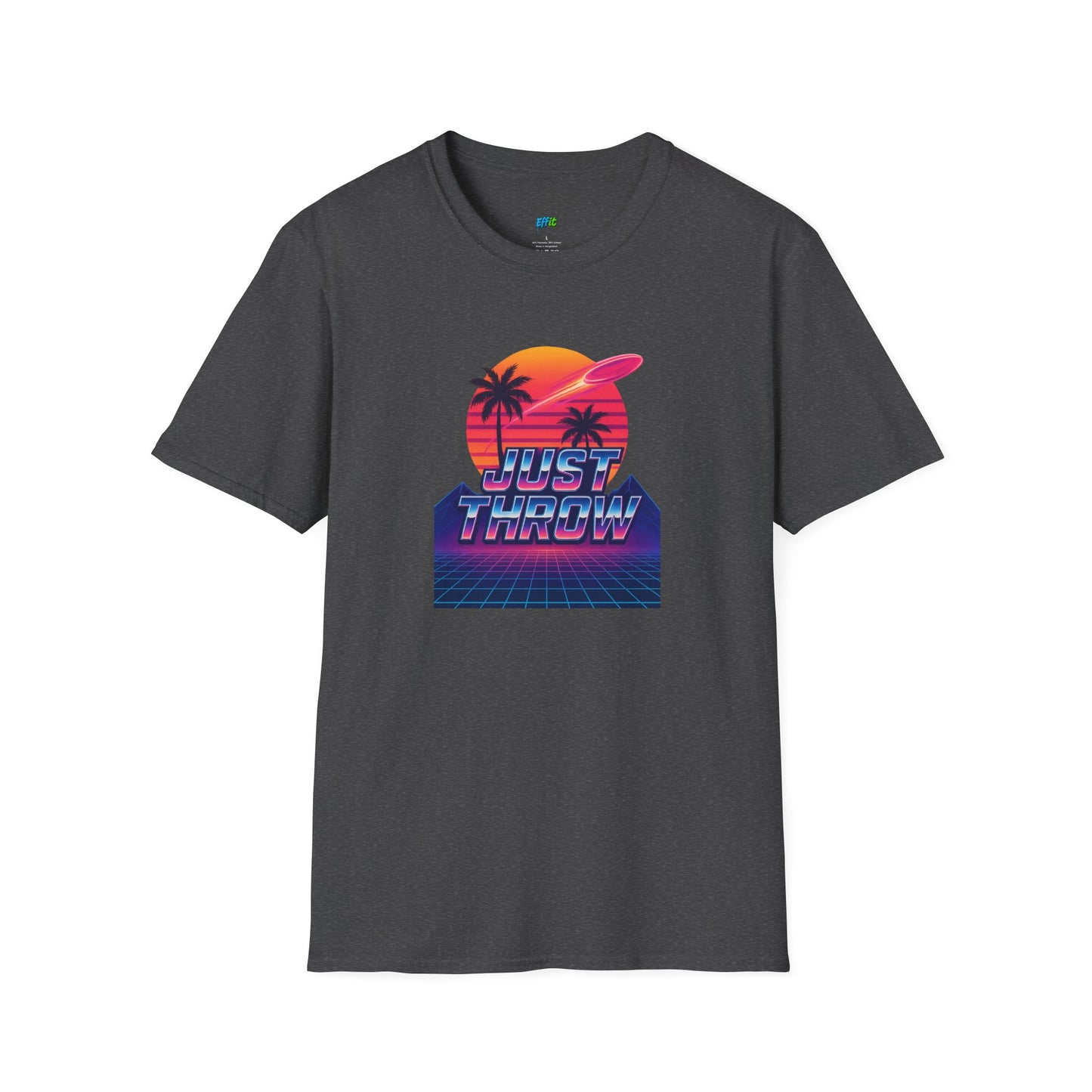 Just Throw Retro Disc Golf Men's Basic T-Shirt