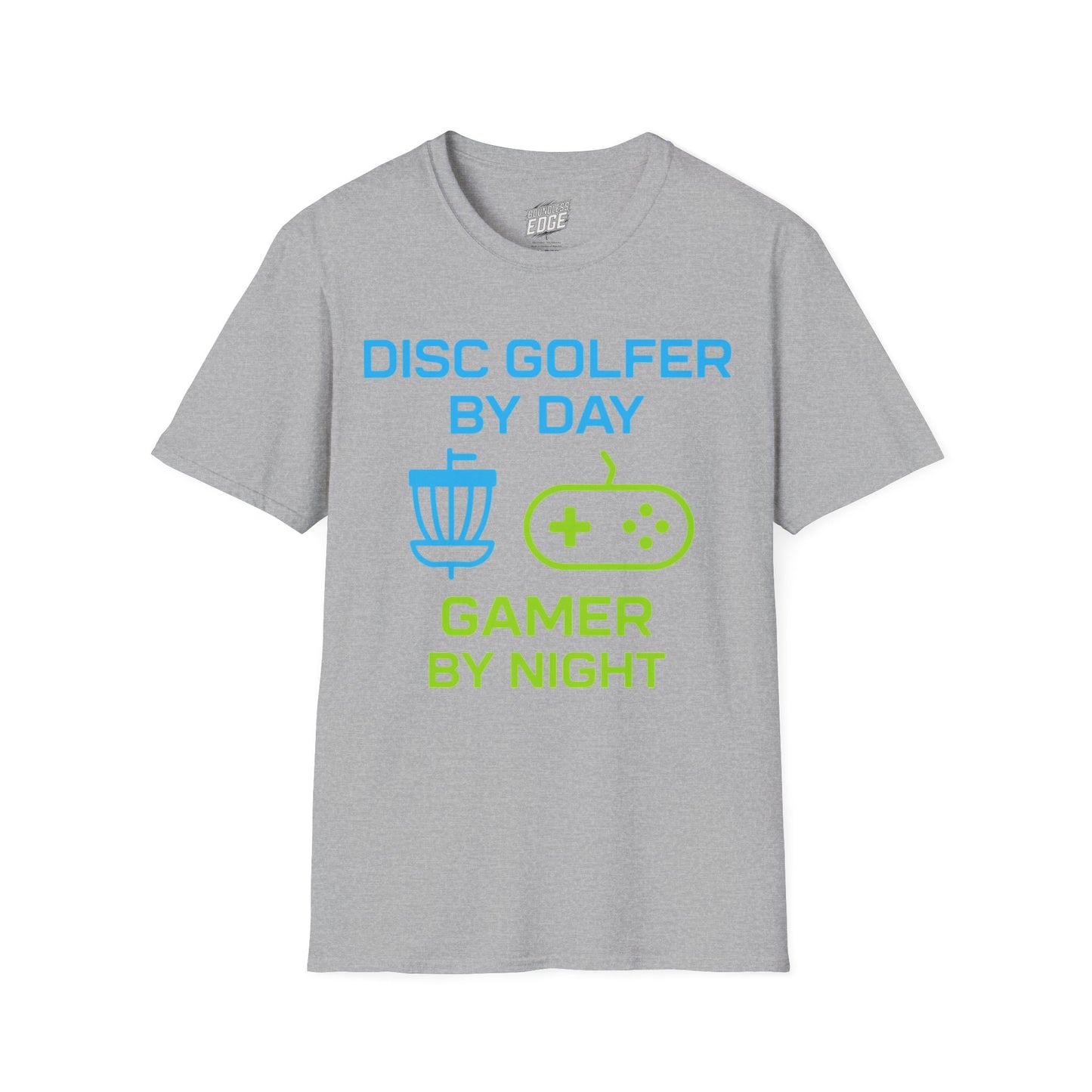 Disc Golfer by Day, Gamer by Night Disc Golf Men's Basic T-Shirt