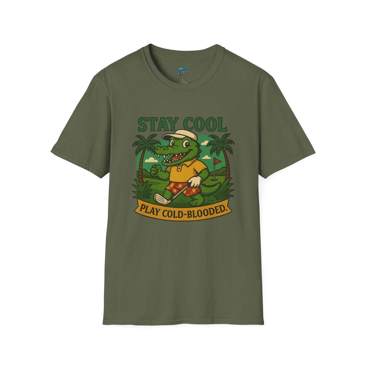 Stay Cool. Play Cold-Blooded Gator Golf Men's Basic T-Shirt