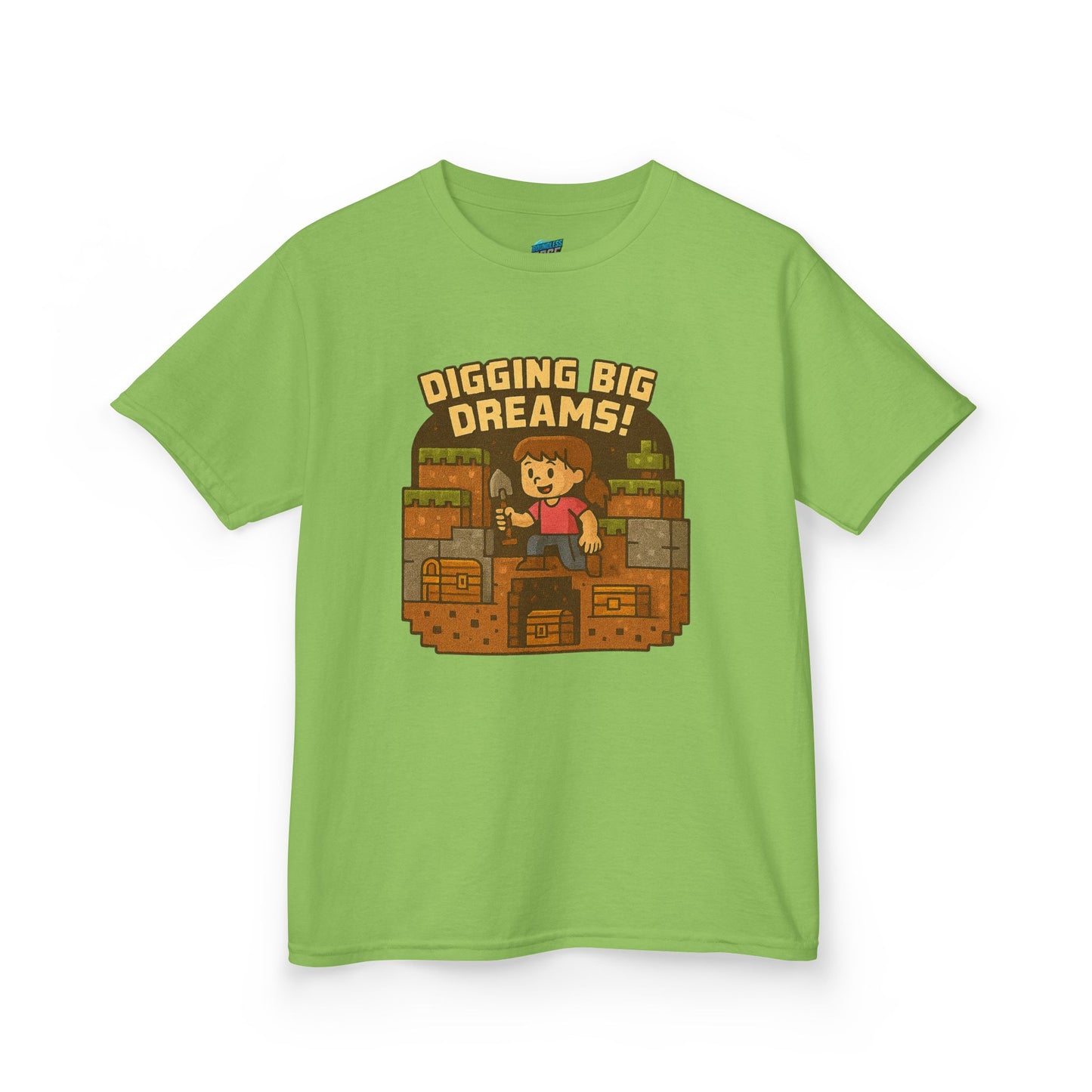 Digging Big Dreams Playing with Danger Girls' Heavy Cotton T-Shirt