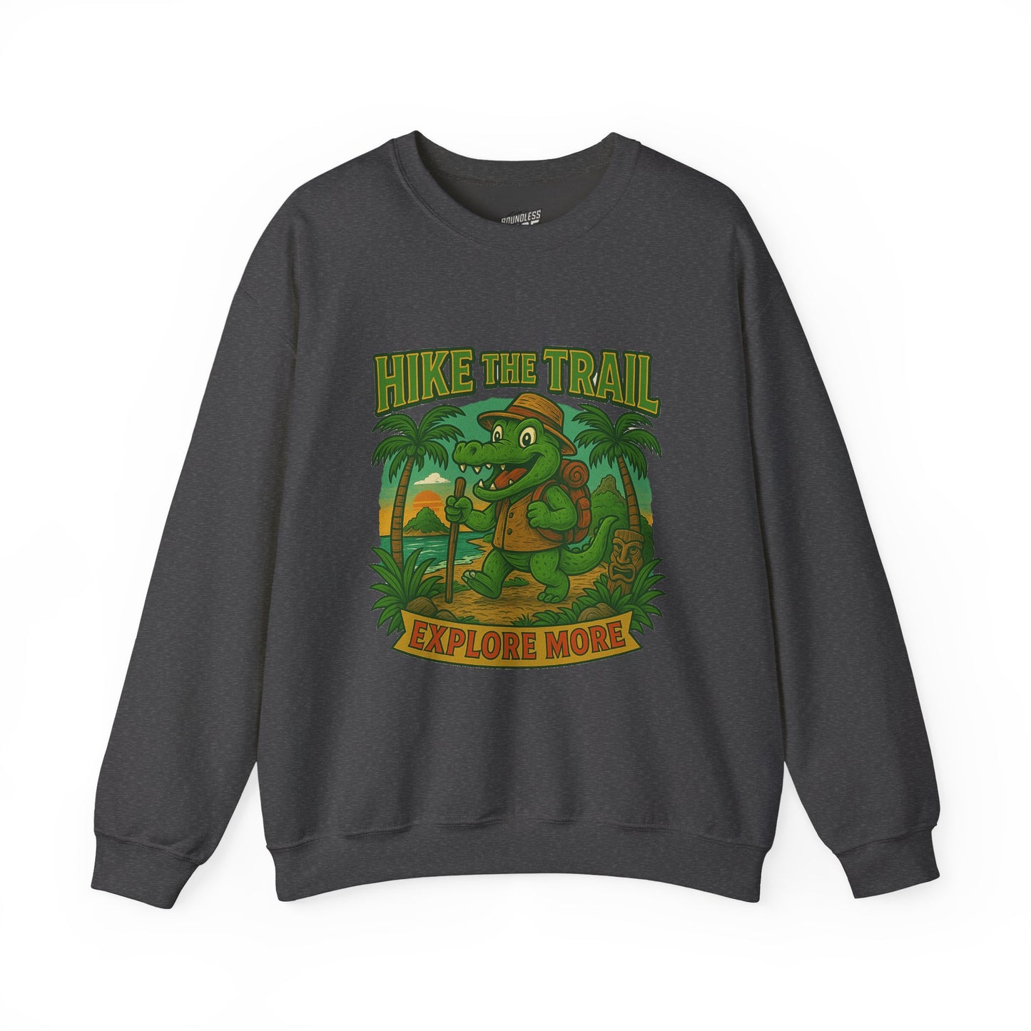 Hike the Trail Explore More Hiking Women's Basic Crewneck Sweatshirt