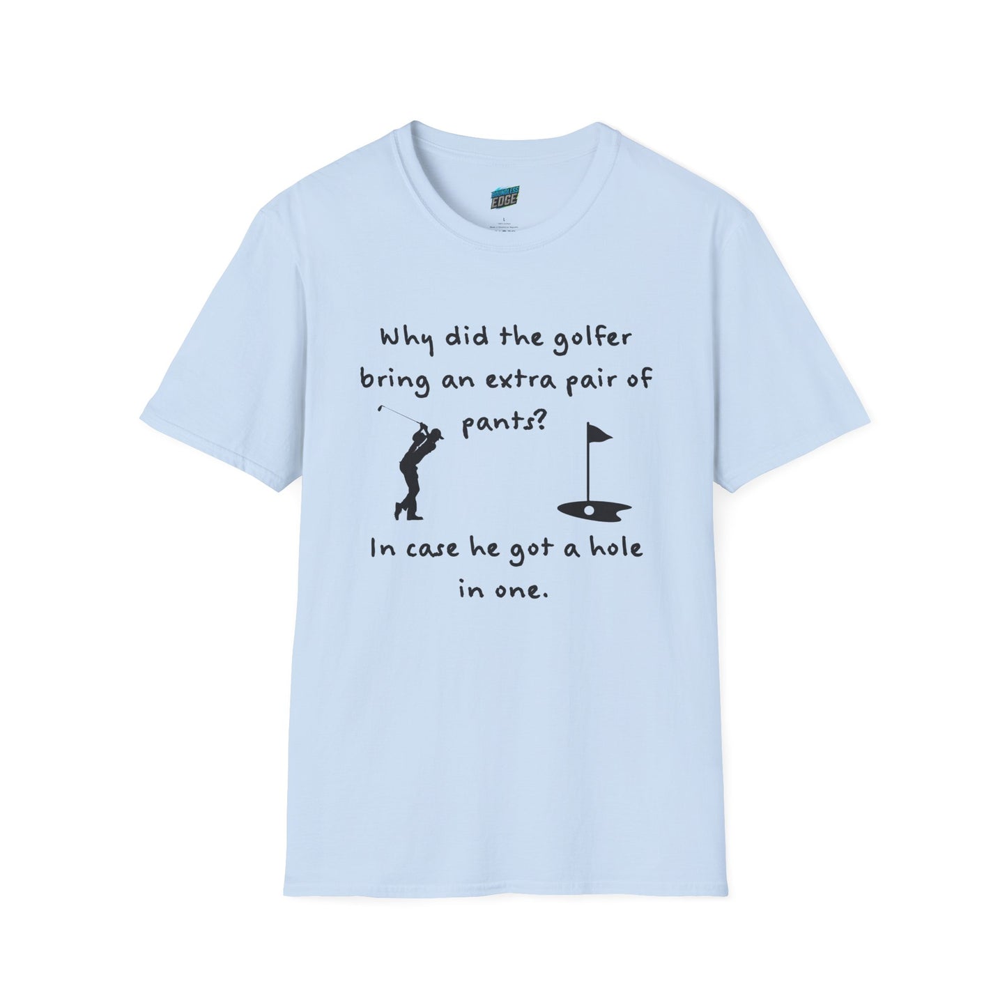 Why Did the Golfer... Dad Joke Golf Humor Men's Basic T-Shirt