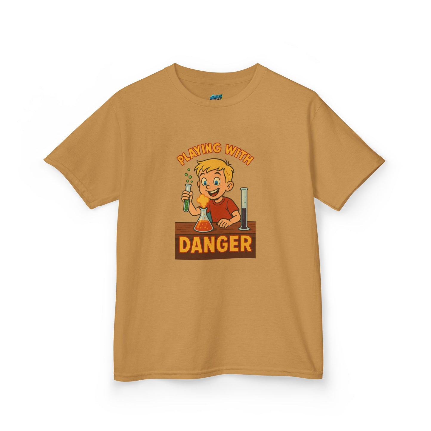 Playing with Danger Boys' Heavy Cotton T-Shirt