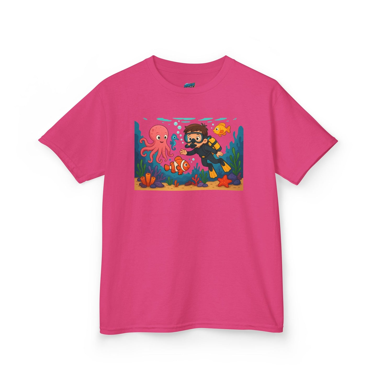 Ocean Explorer Playing with Danger Boys' Heavy Cotton T-Shirt