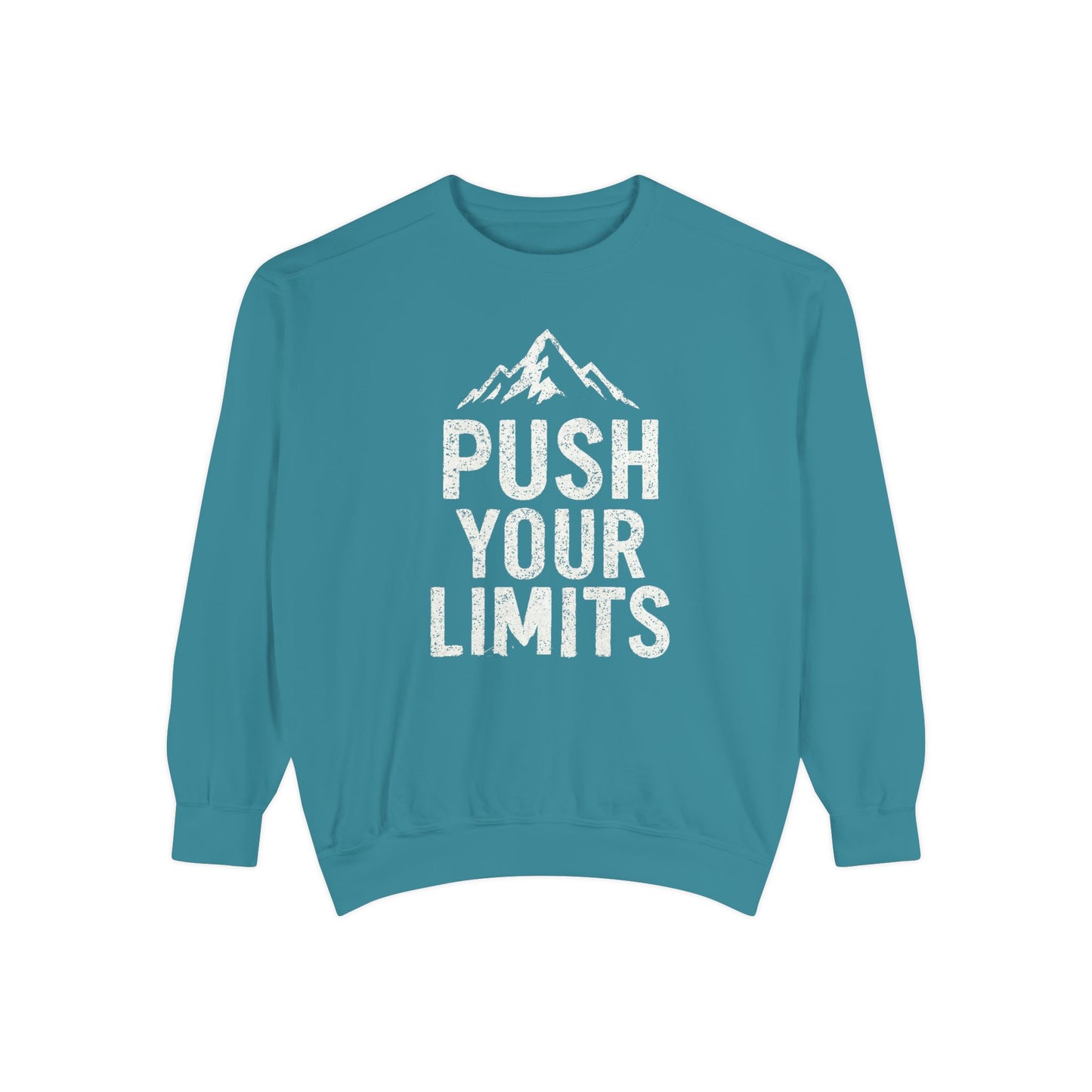Push Your Limits Vintage Wash Men's Premium Crewneck Sweatshirt