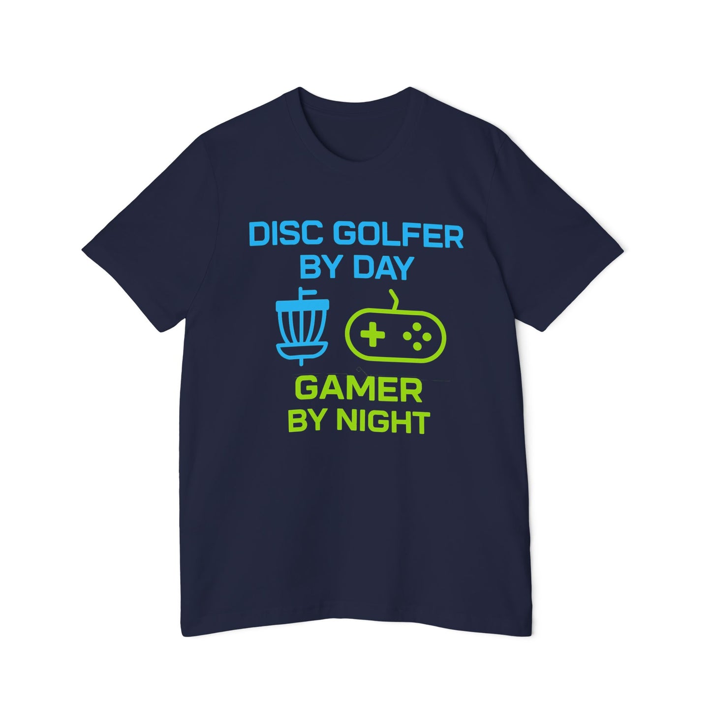 Disc Golfer by Day, Gamer by Night Disc Golf Men's Premium T-Shirt