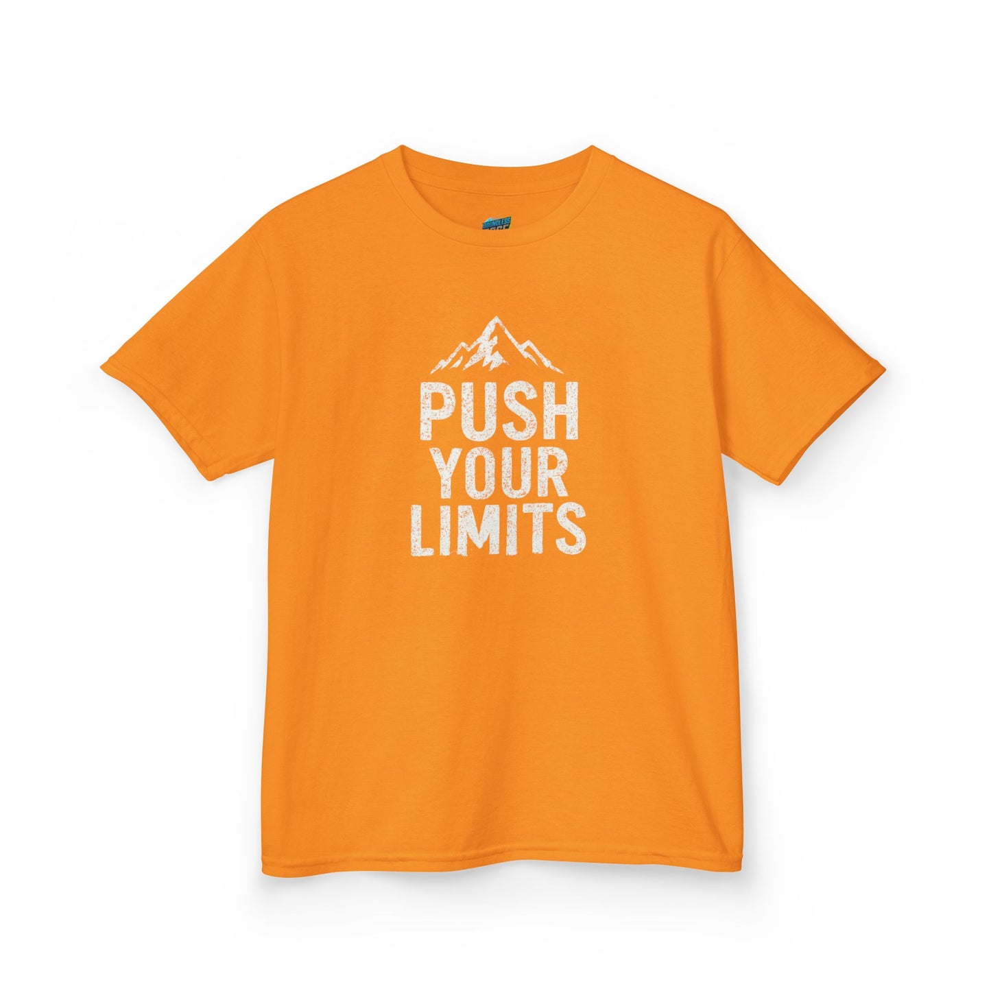 Push Your Limits Hiking Mountain Boys' Heavy Cotton T-Shirt