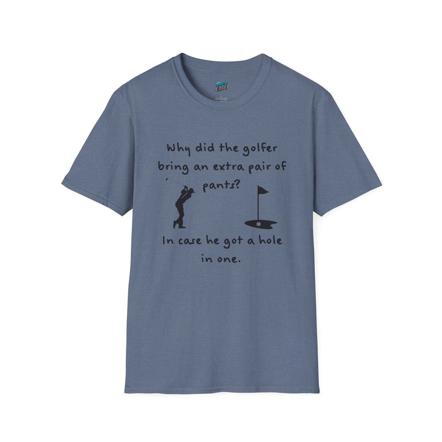 Why Did the Golfer... Dad Joke Golf Humor Men's Basic T-Shirt