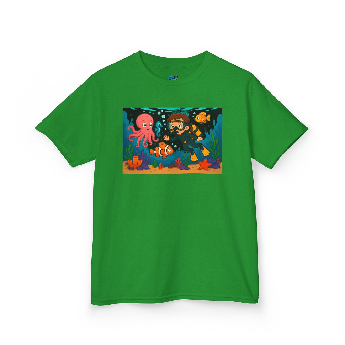 Ocean Explorer Playing with Danger Girls' Heavy Cotton T-Shirt