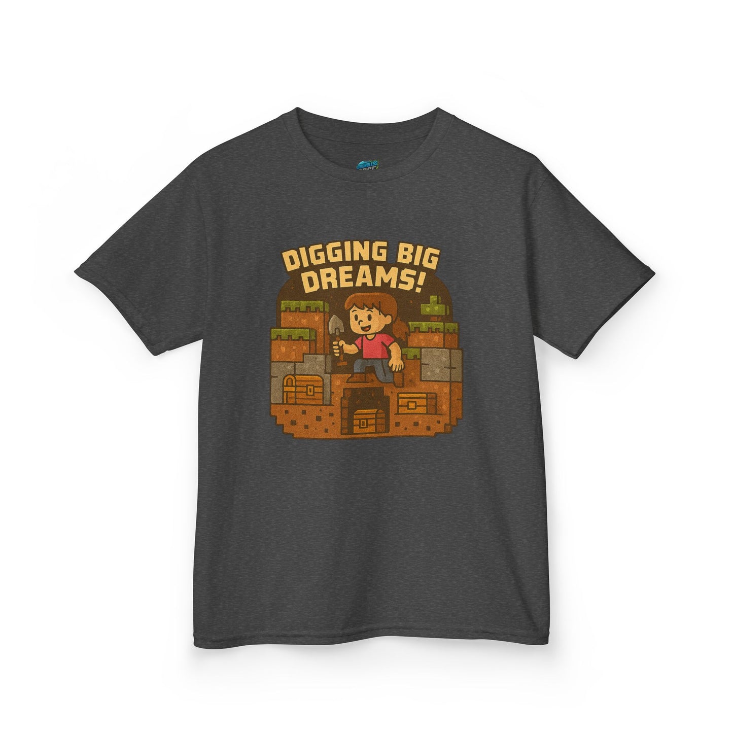 Digging Big Dreams Playing with Danger Girls' Heavy Cotton T-Shirt