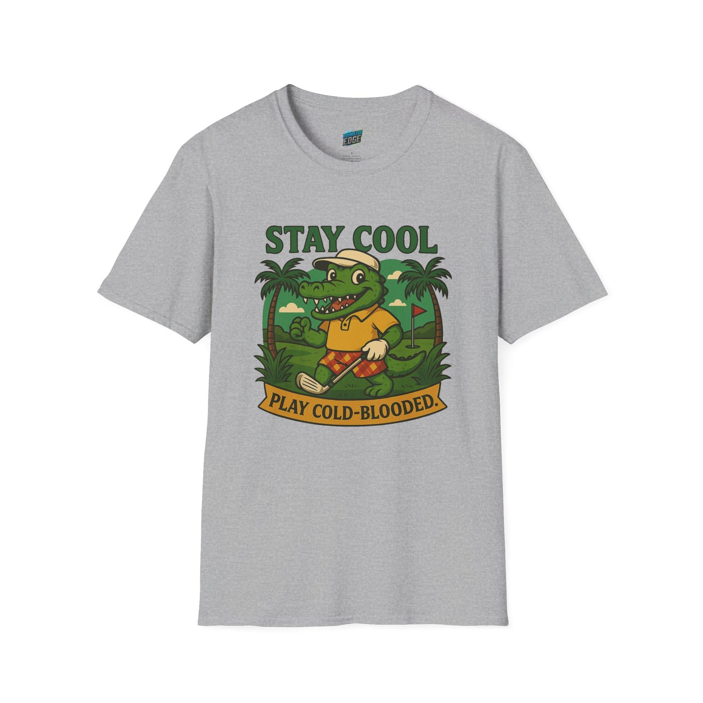 Stay Cool. Play Cold-Blooded Gator Golf Men's Basic T-Shirt