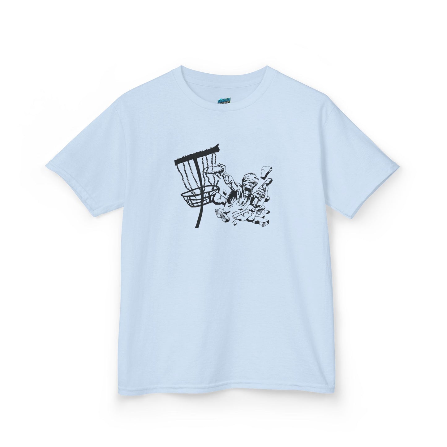 Putting Zombie Disc Golf Boys' Heavy Cotton T-Shirt