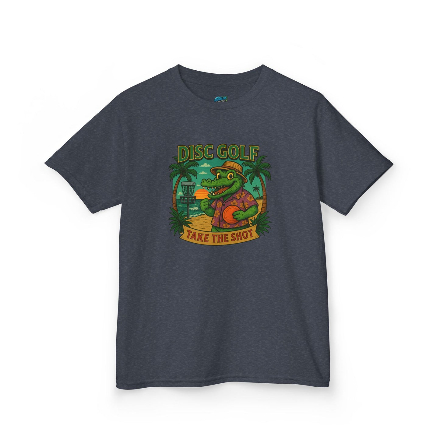Take the Shot Disc Golf Gator Boys' Heavy Cotton T-Shirt