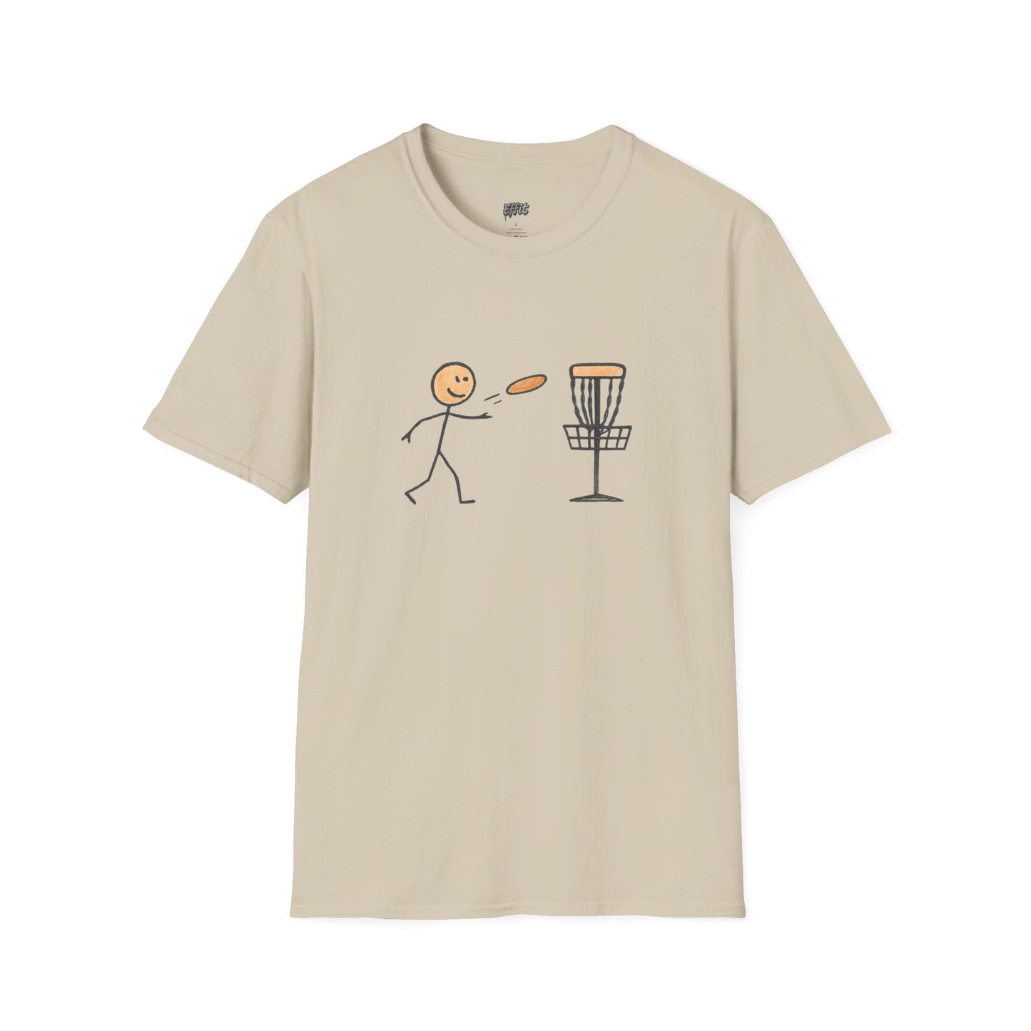 Stick Figure Disc Golf Men's Basic T-Shirt