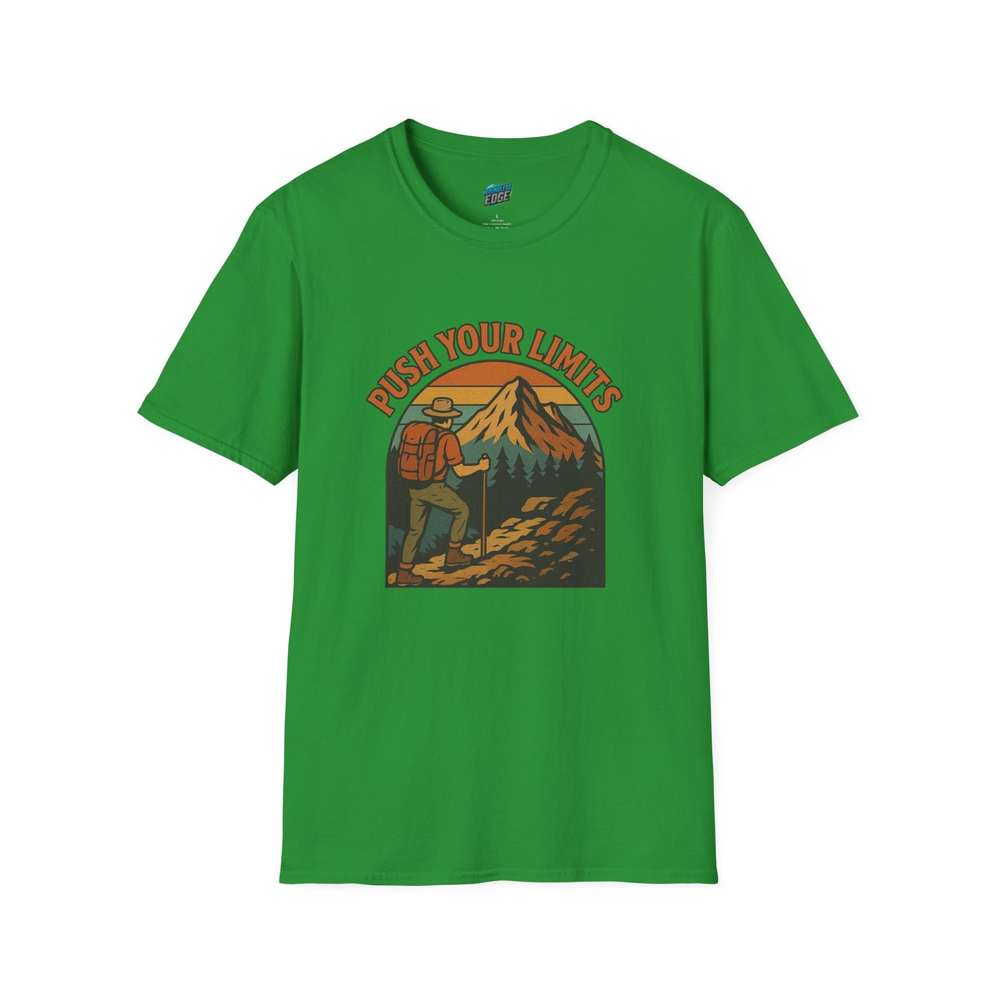 Push Your Limits Hiking Vintage Men's Basic T-Shirt