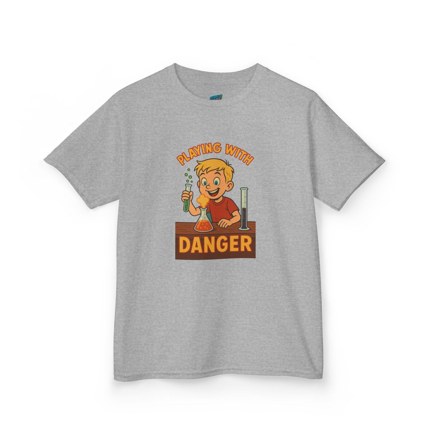 Playing with Danger Boys' Heavy Cotton T-Shirt