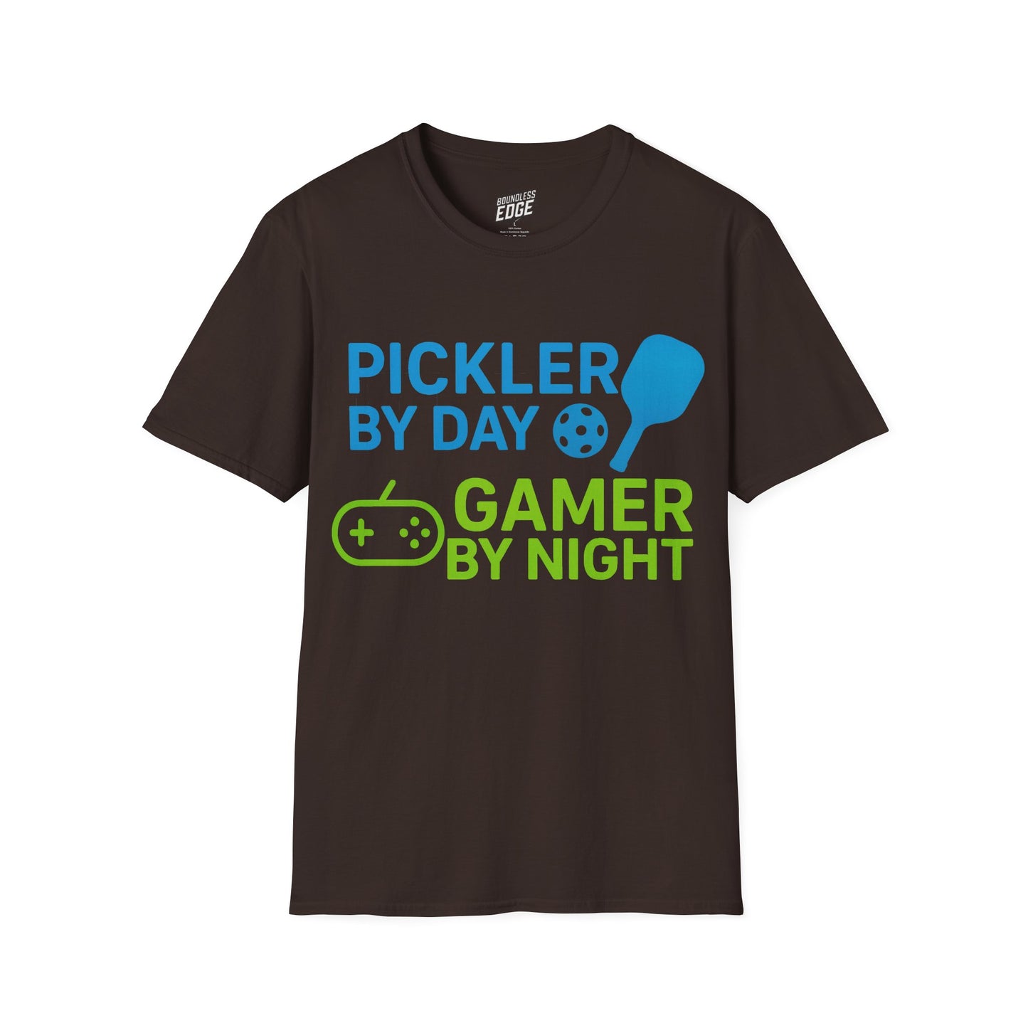 Pickler by Day, Gamer by Night Pickleball Men's Basic T-Shirt