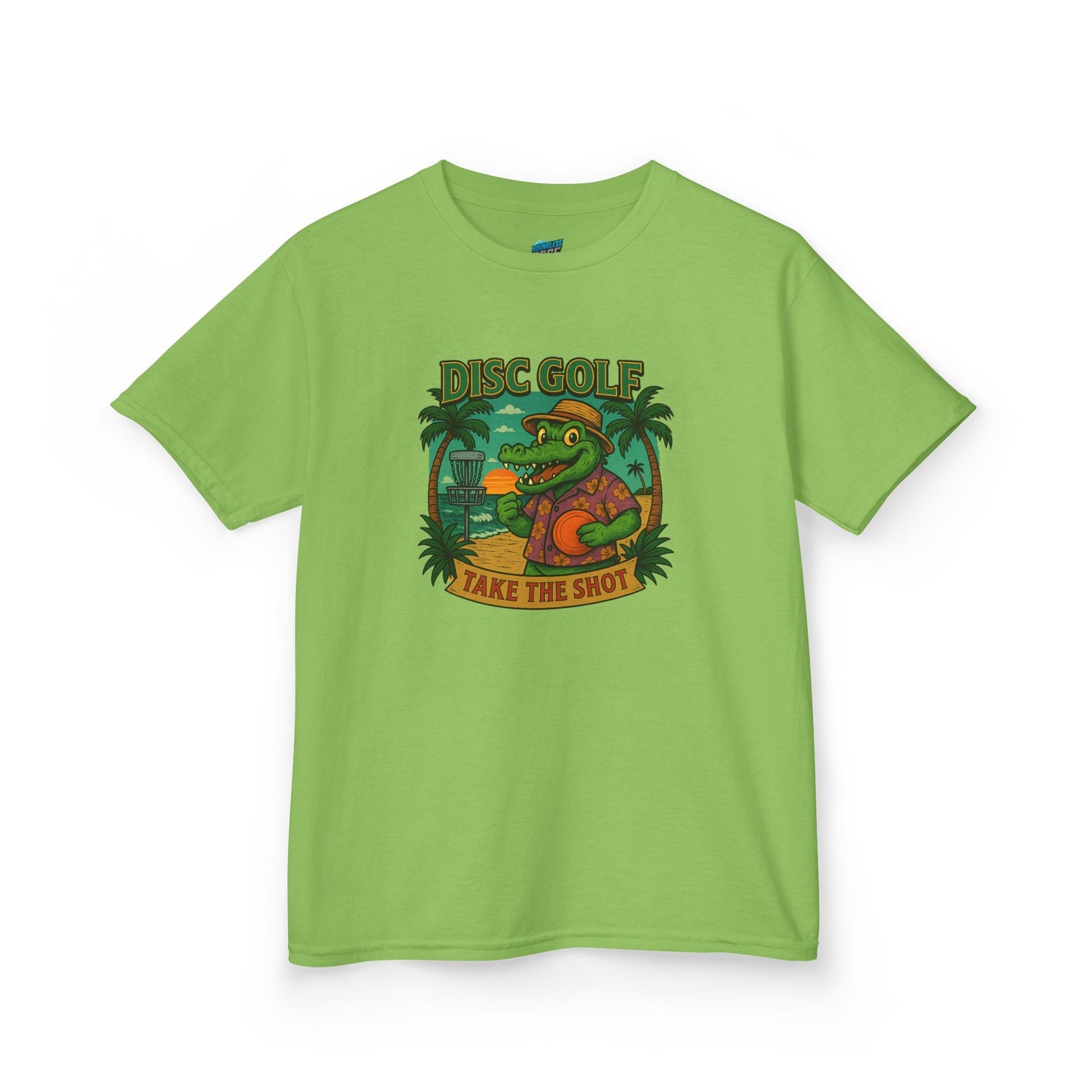 Take the Shot Disc Golf Gator Boys' Heavy Cotton T-Shirt