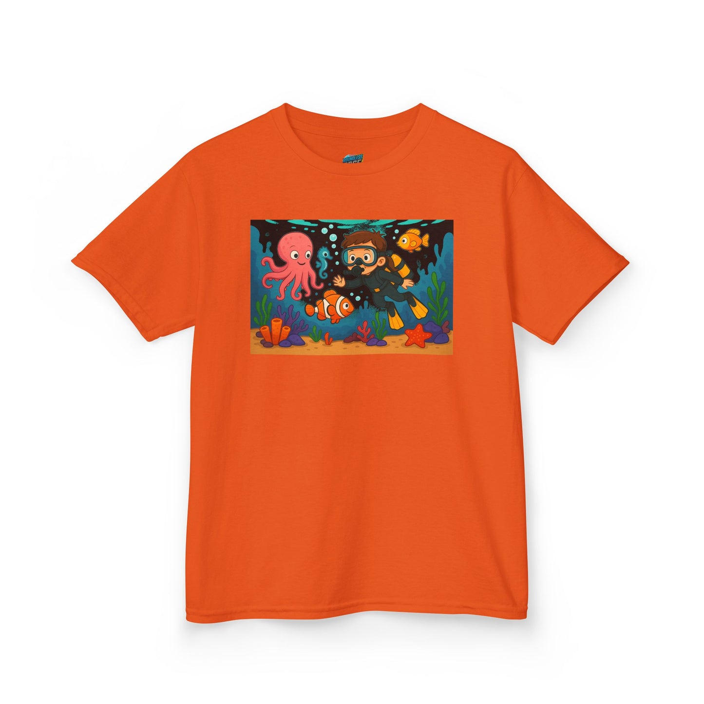 Ocean Explorer Playing with Danger Girls' Heavy Cotton T-Shirt
