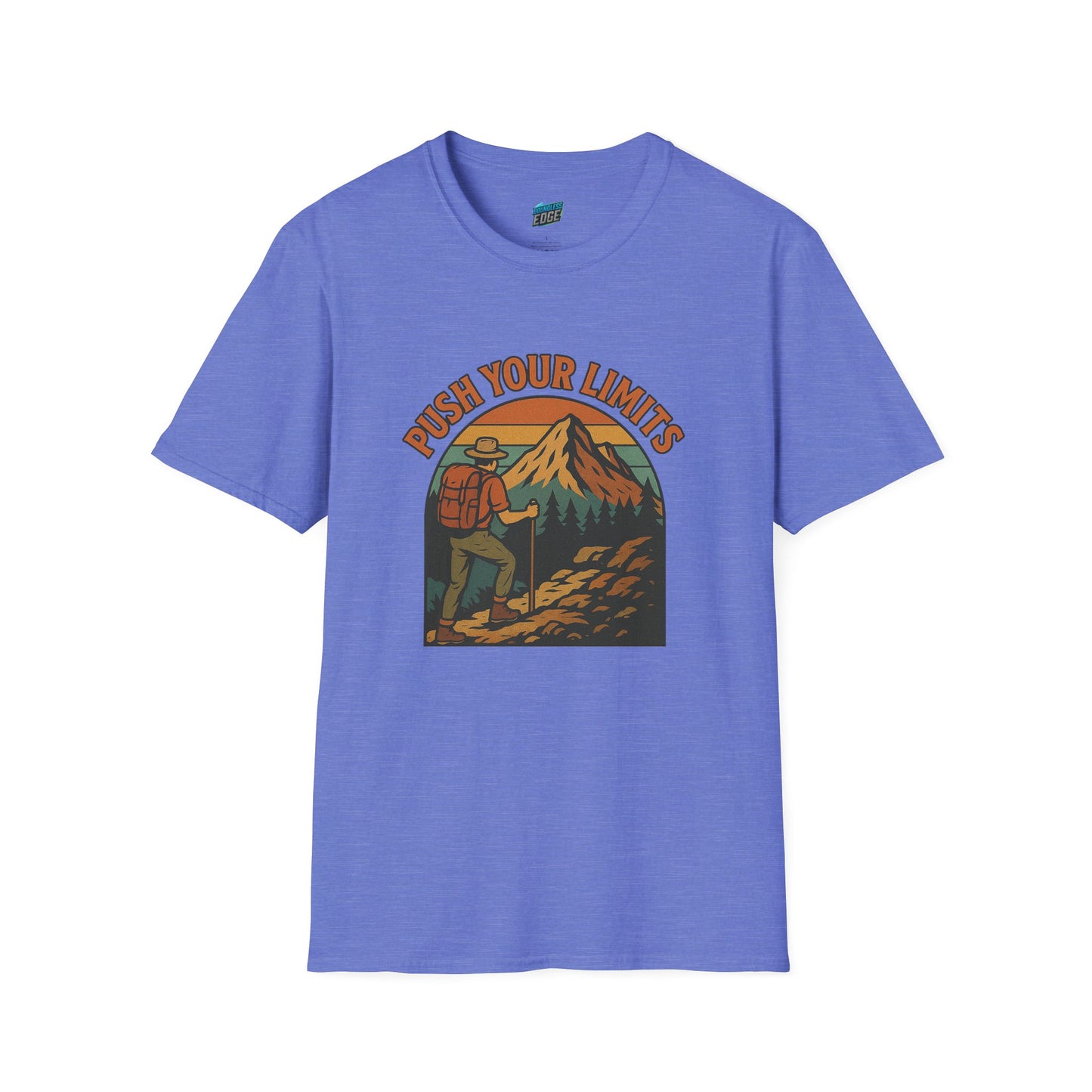 Push Your Limits Hiking Vintage Men's Basic T-Shirt