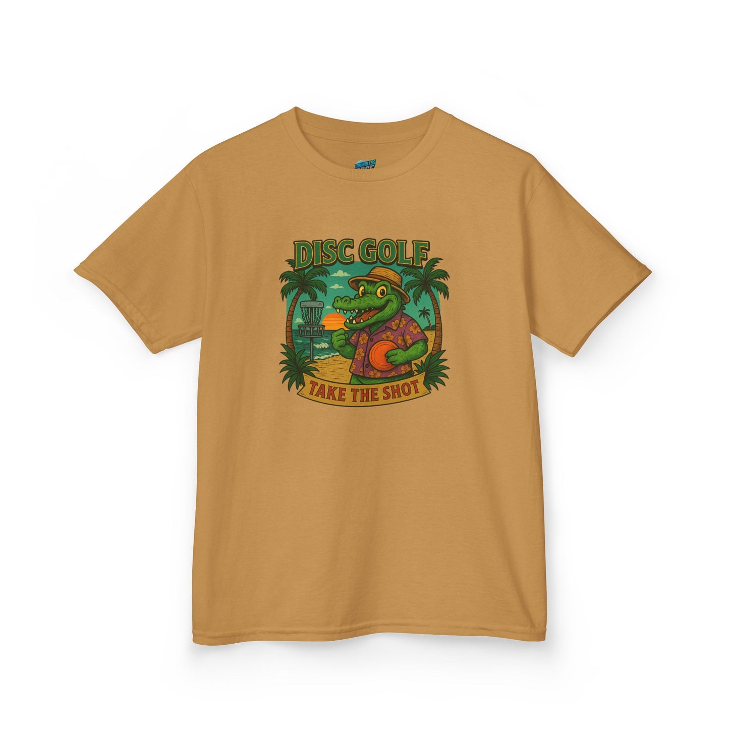 Take the Shot Disc Golf Gator Boys' Heavy Cotton T-Shirt