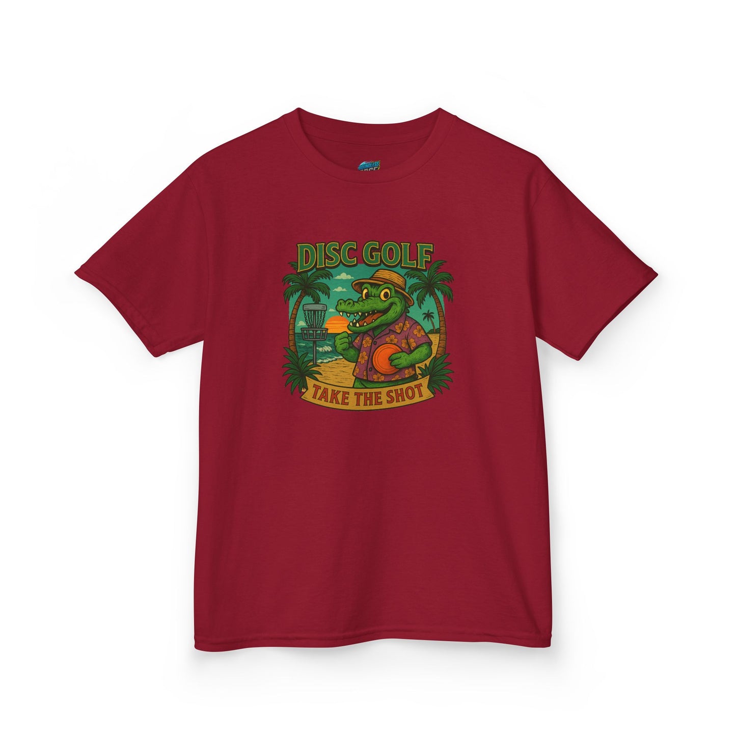 Take the Shot Disc Golf Gator Boys' Heavy Cotton T-Shirt