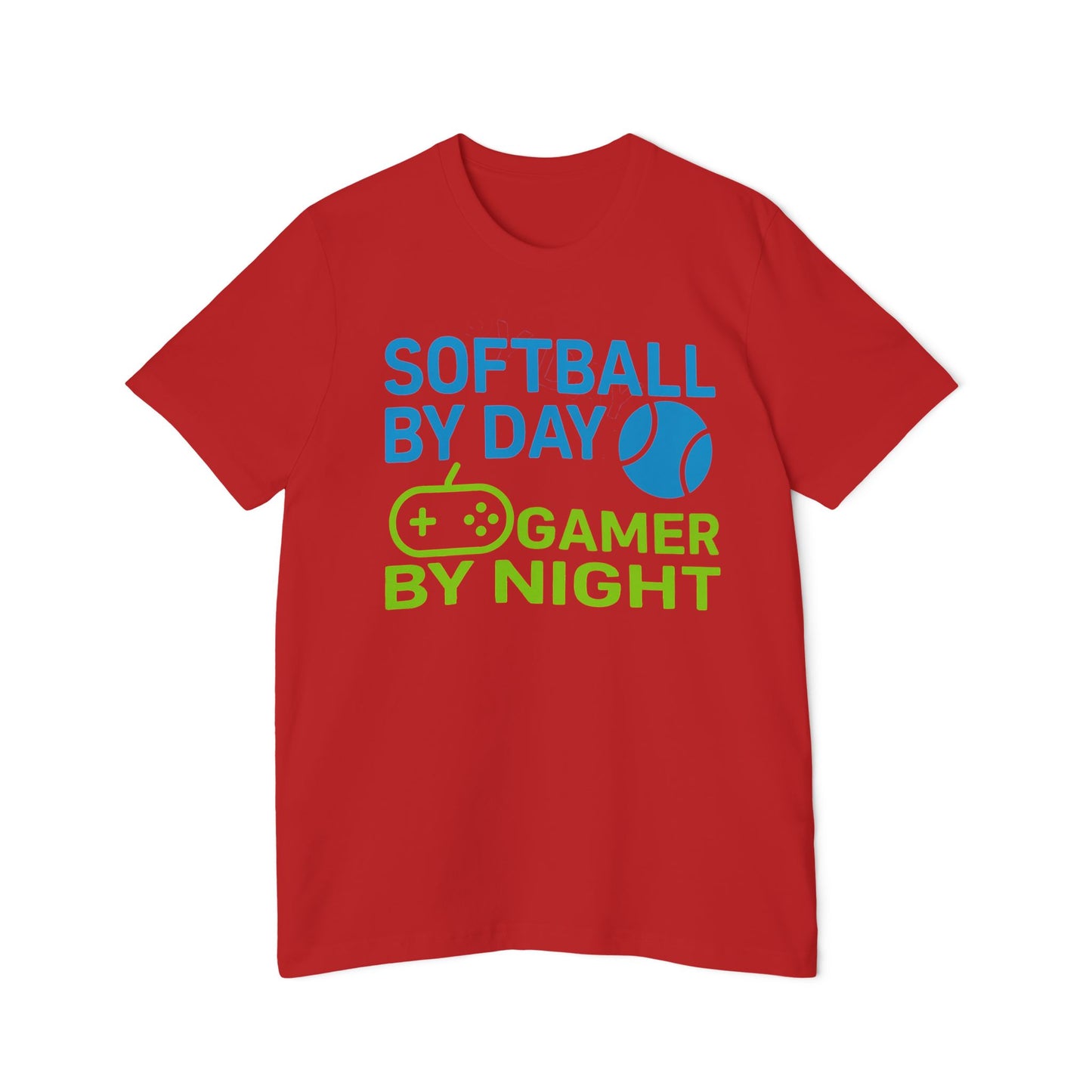 Softball by Day, Gamer by Night Women's Premium T-Shirt