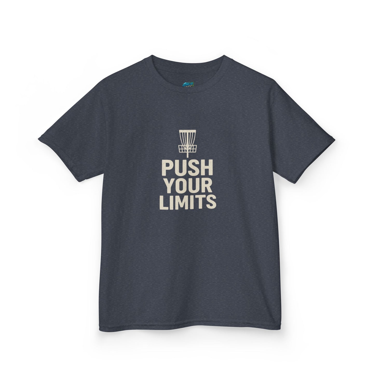 Push Your Limits Disc Golf Boys' Heavy Cotton T-Shirt