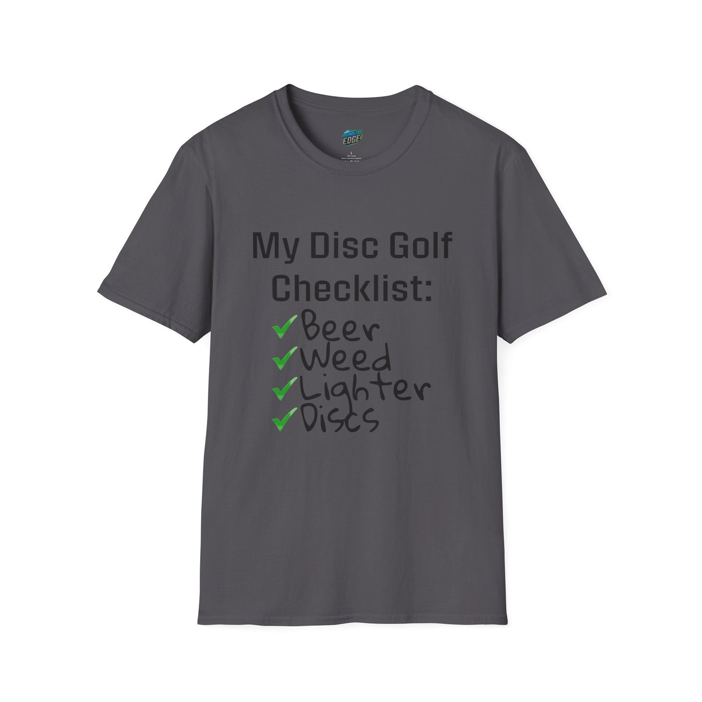 My Disc Golf Checklist Disc Golf Humor Men's Basic T-Shirt