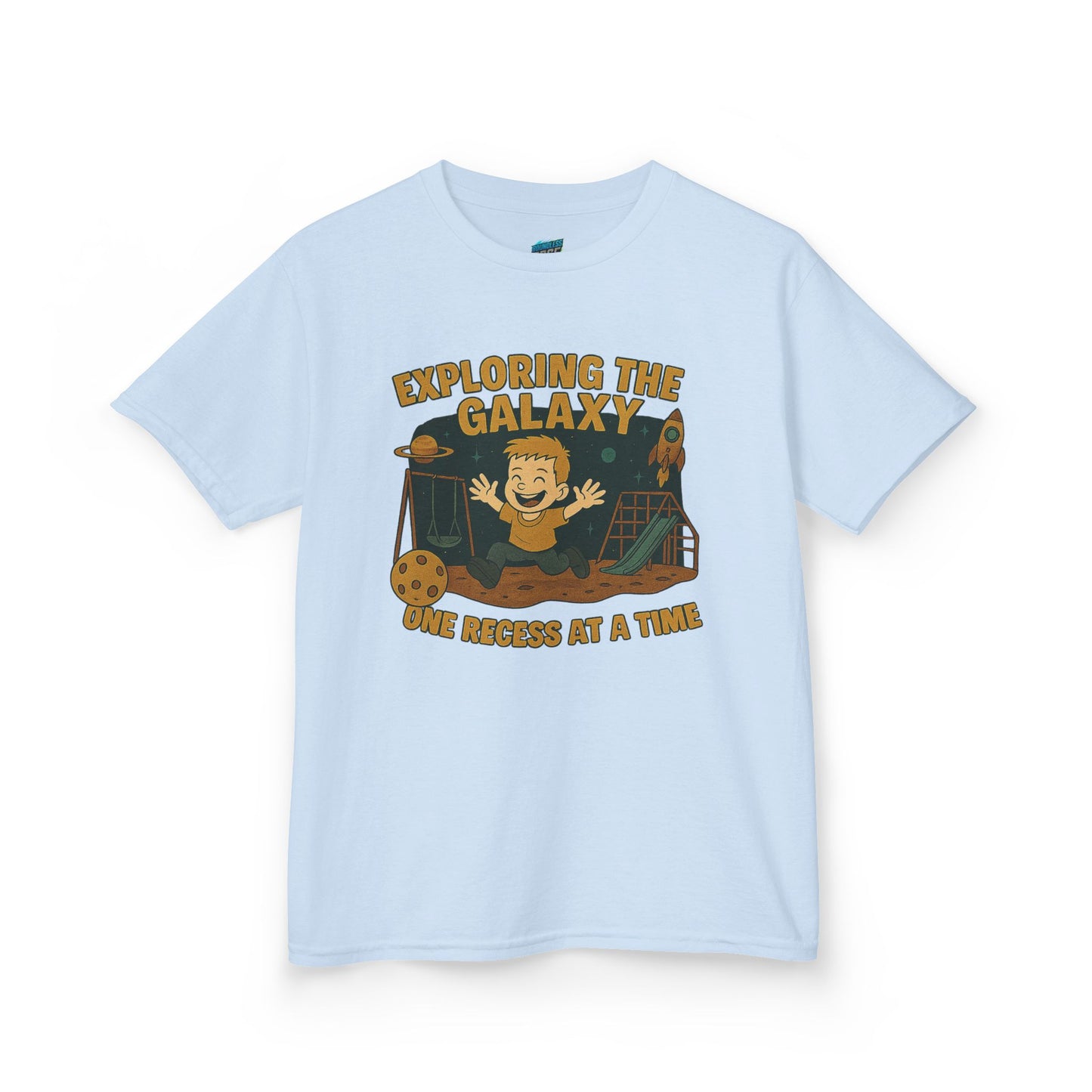 Exploring the Galaxy... Playing with Danger Boys' Heavy Cotton T-Shirt