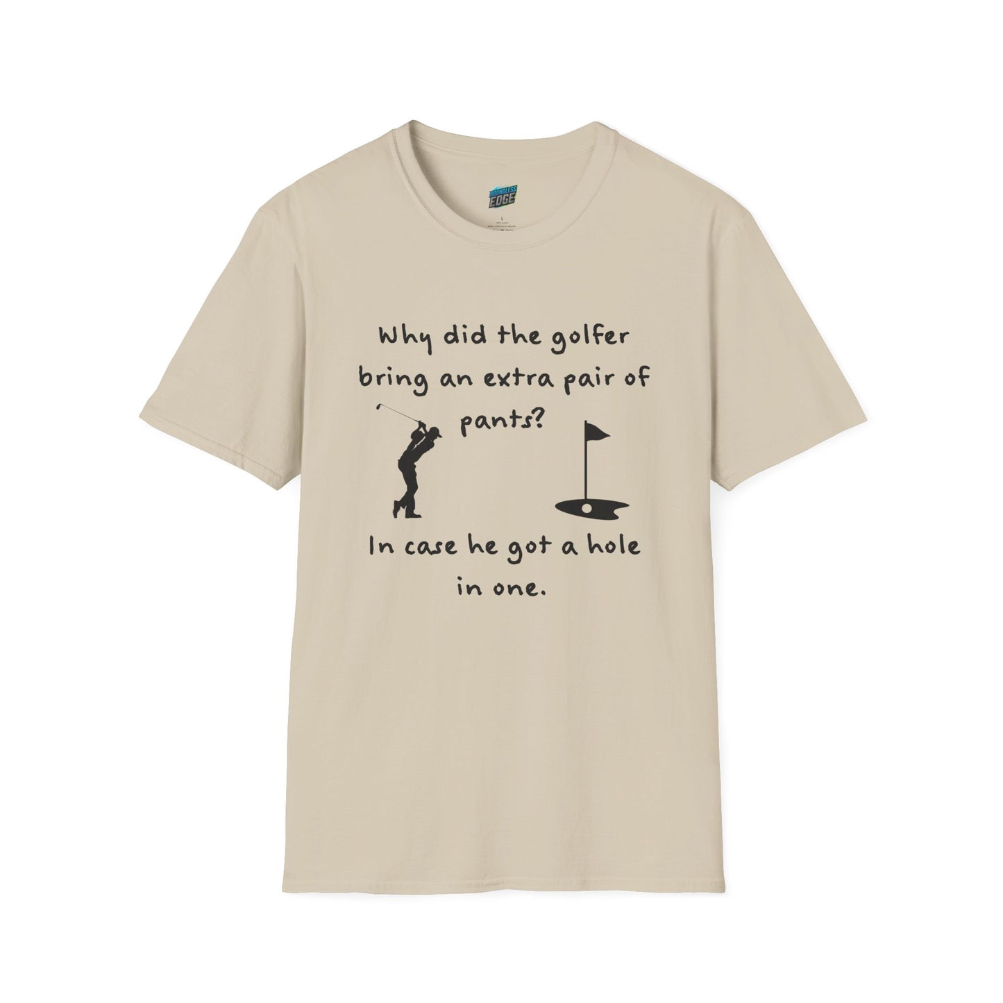 Why Did the Golfer... Dad Joke Golf Humor Men's Basic T-Shirt