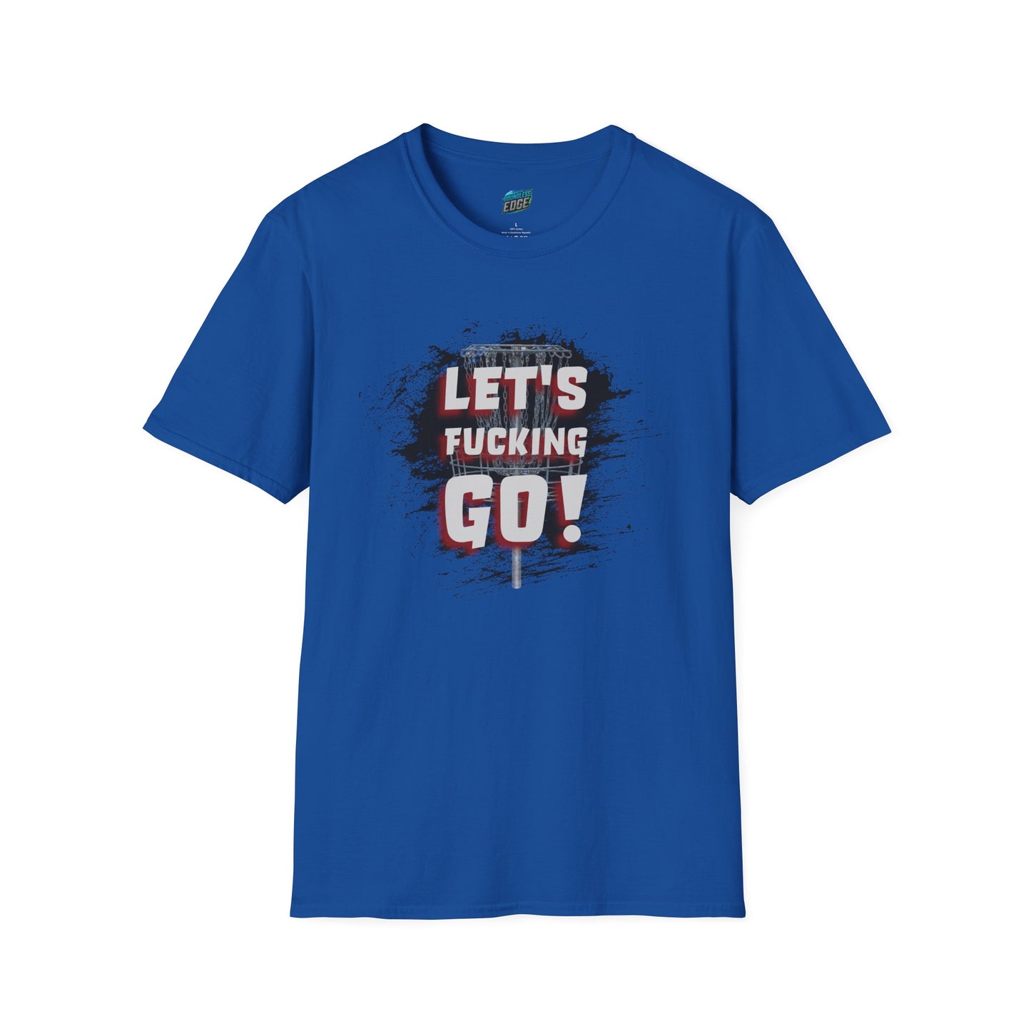 Let's F****** Go! Disc Golf Adult Humor Men's Basic Softstyle T-Shirt
