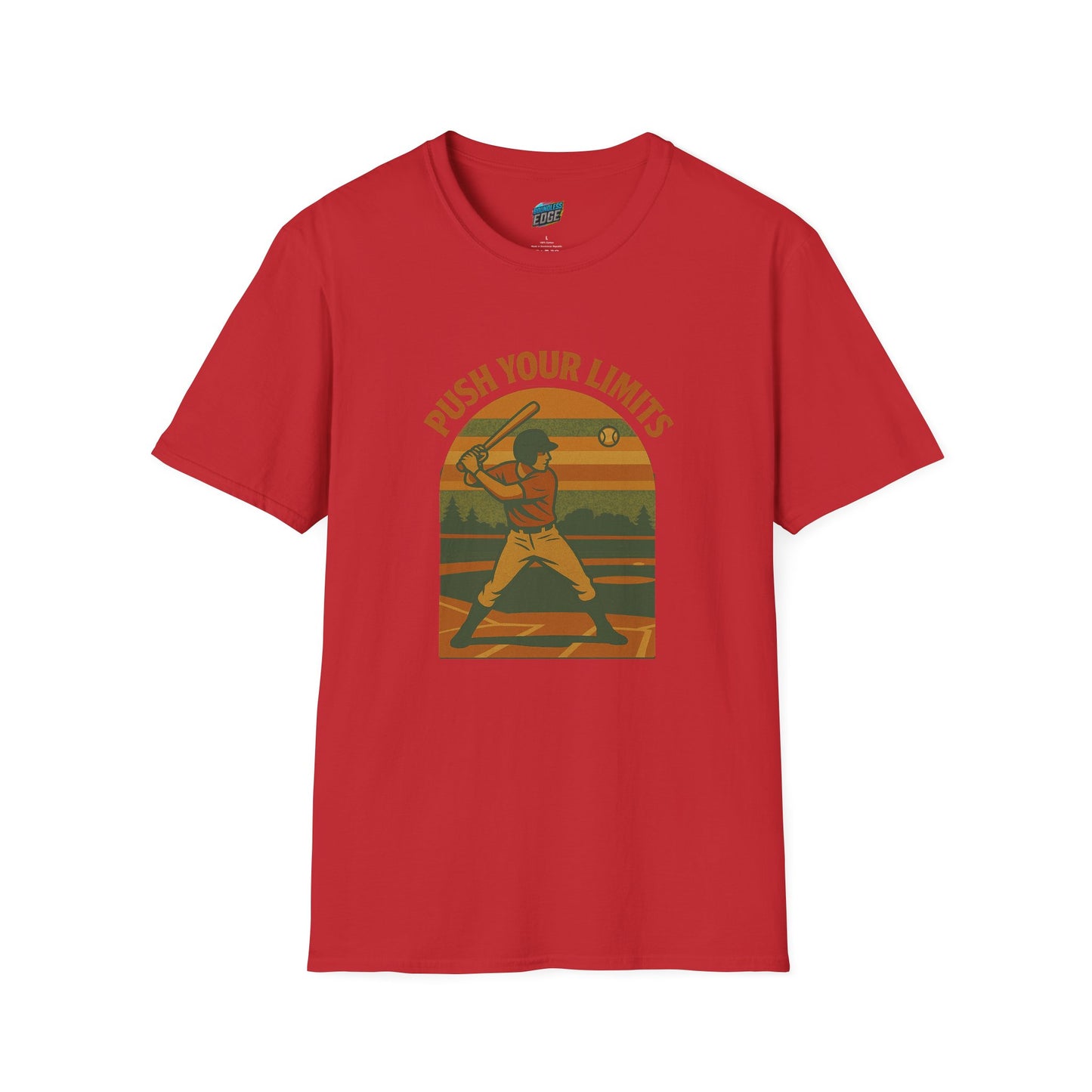 Push Your Limits Baseball Vintage Men's Basic T-Shirt