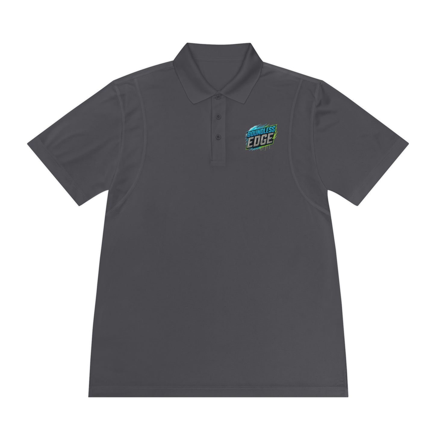 Boundless Edge Disc Golf Men's Sport Polo Premium T-Shirt