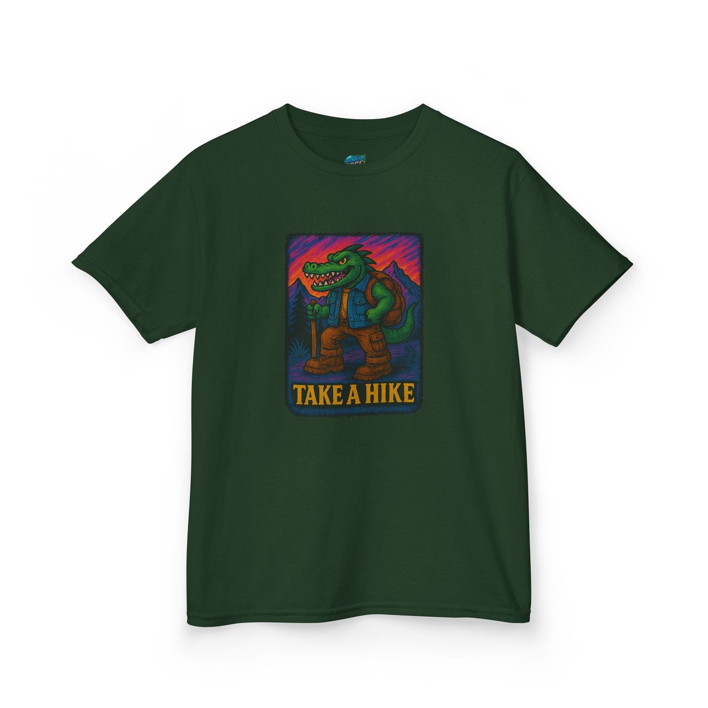 Take a Hike. Gator Hiking Boys' Heavy Cotton T-Shirt