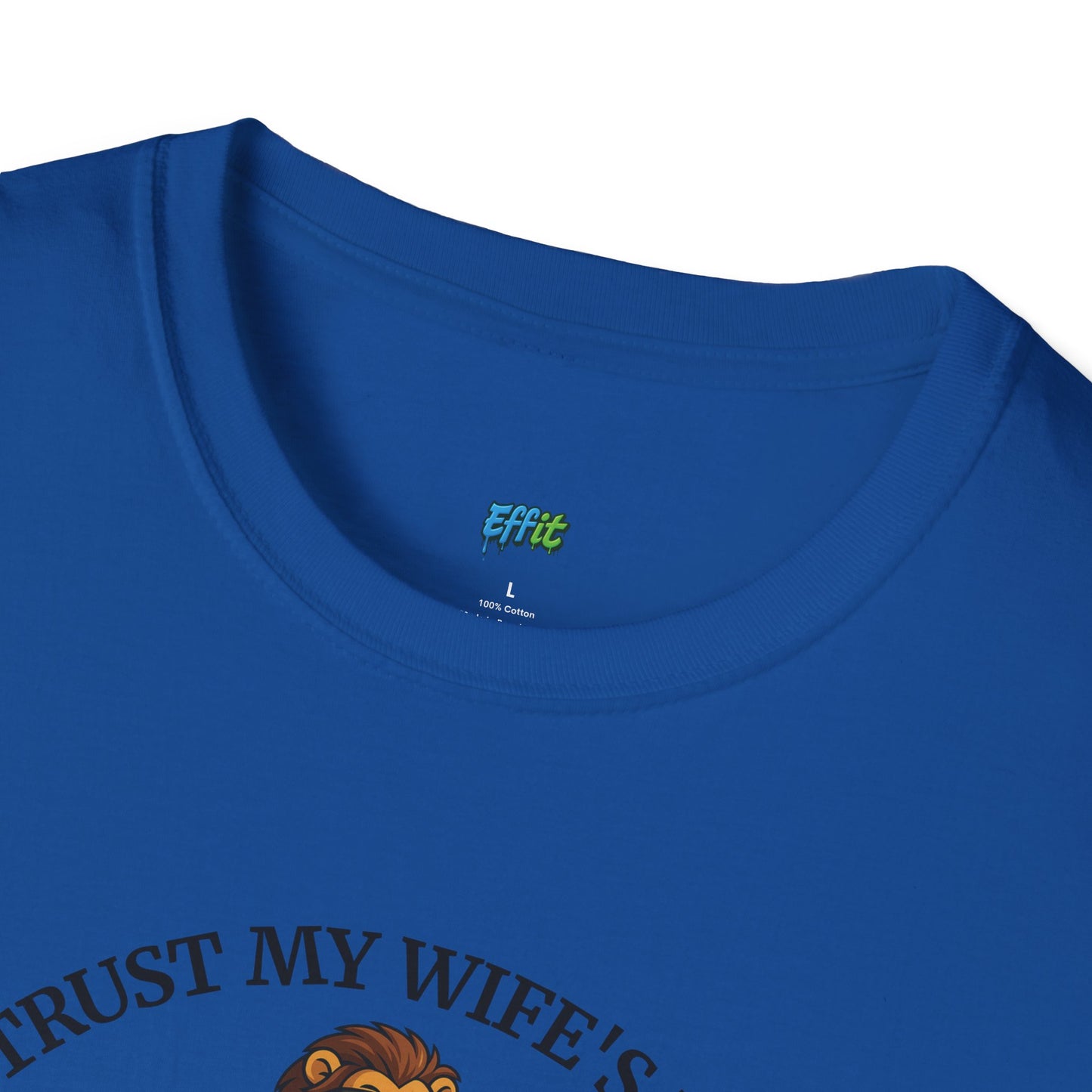 I Don’t Trust My Wife’s Judgement Tuxedo Lion Humor Men's Basic T-Shirt