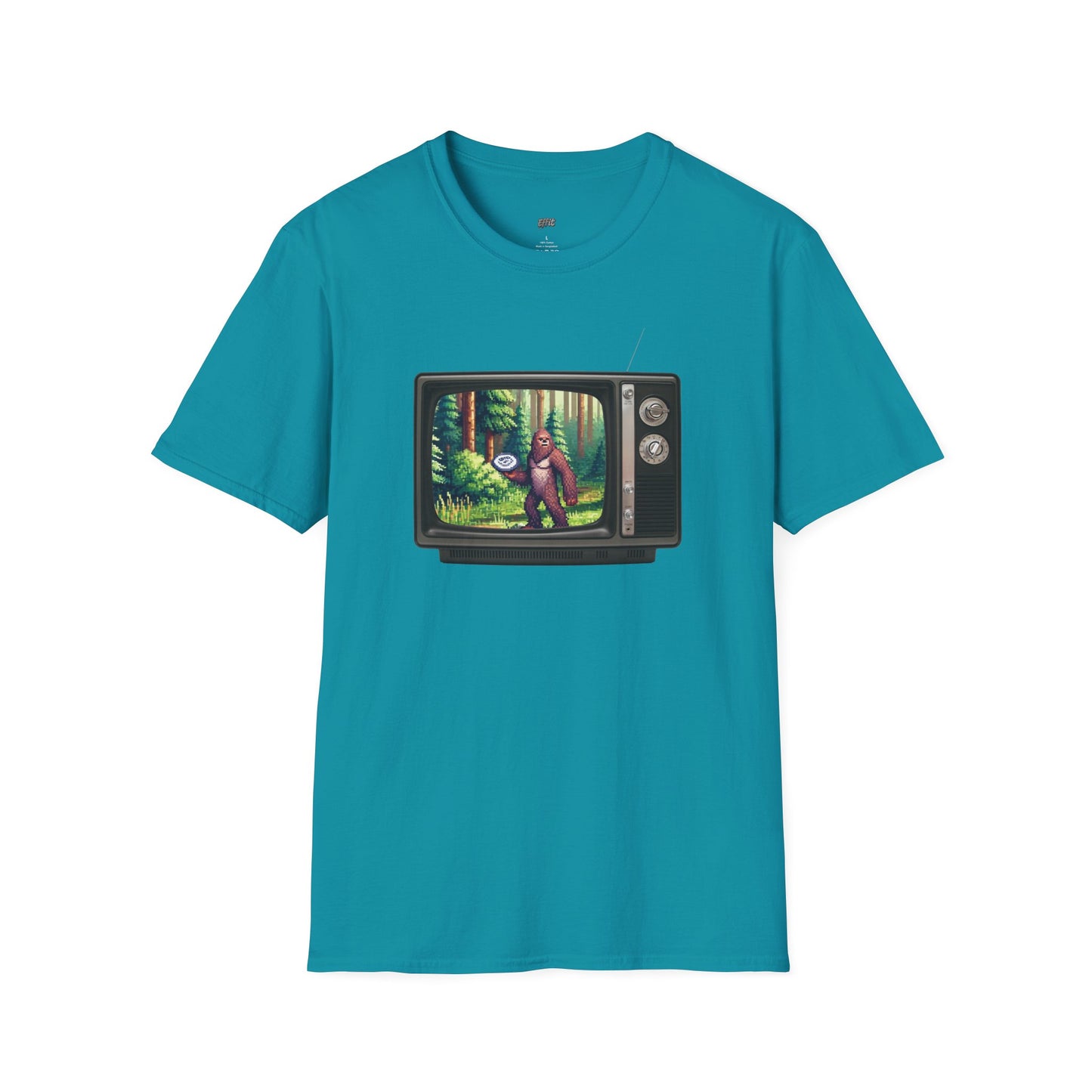 TV Video Game Sasquatch Disc Golf Men's Basic T-Shirt