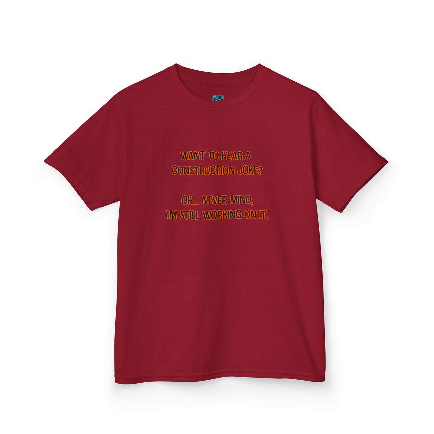 Construction Joke Humor Boys' Heavy Cotton T-Shirt