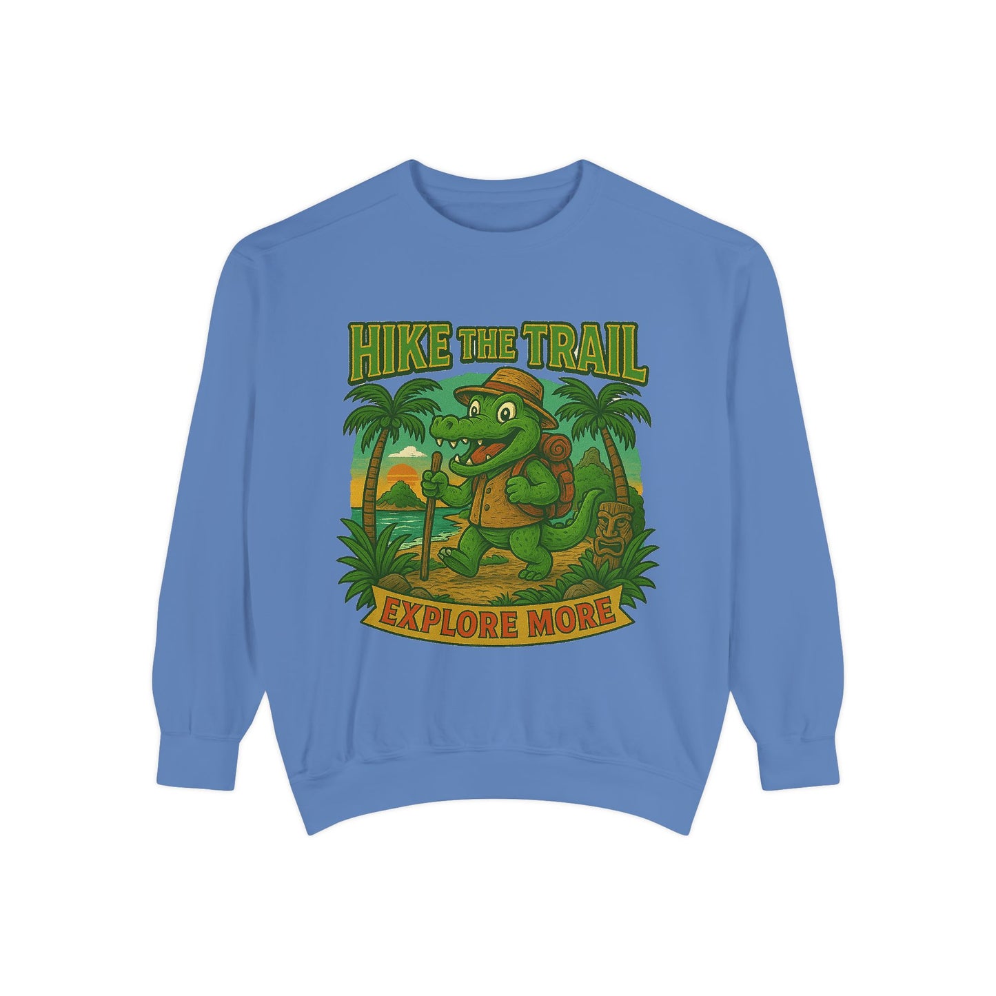 Hike the Trail Explore More Hiking Men's Premium Crewneck Sweatshirt