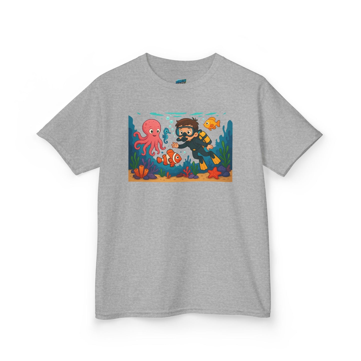 Ocean Explorer Playing with Danger Boys' Heavy Cotton T-Shirt