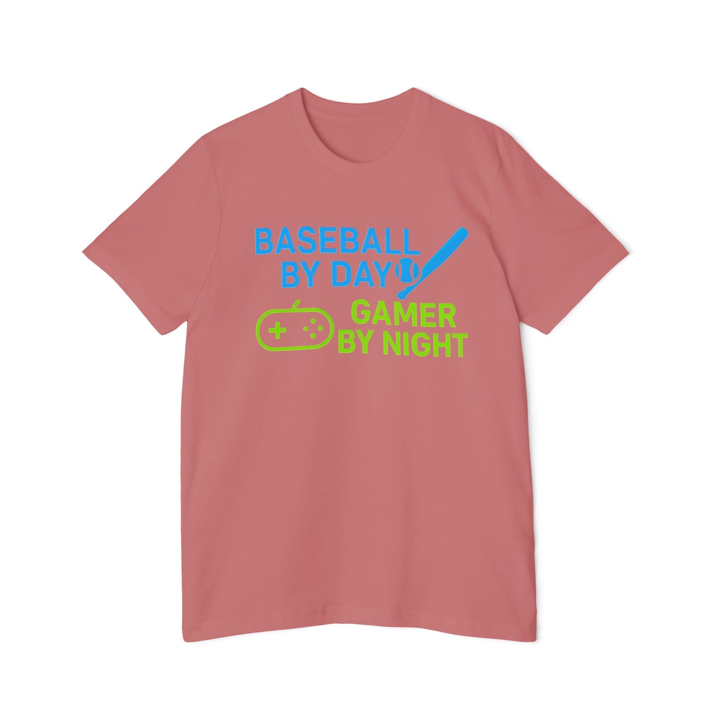 Baseball by Day, Gamer by Night Men's Premium T-Shirt
