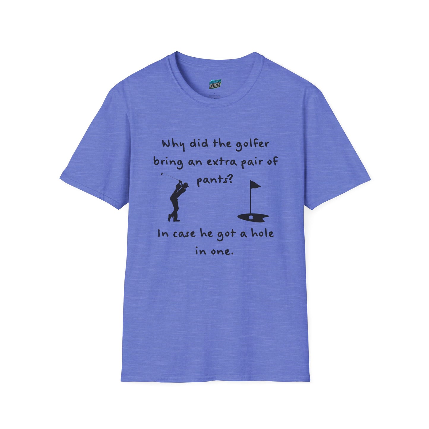 Why Did the Golfer... Dad Joke Golf Humor Men's Basic T-Shirt